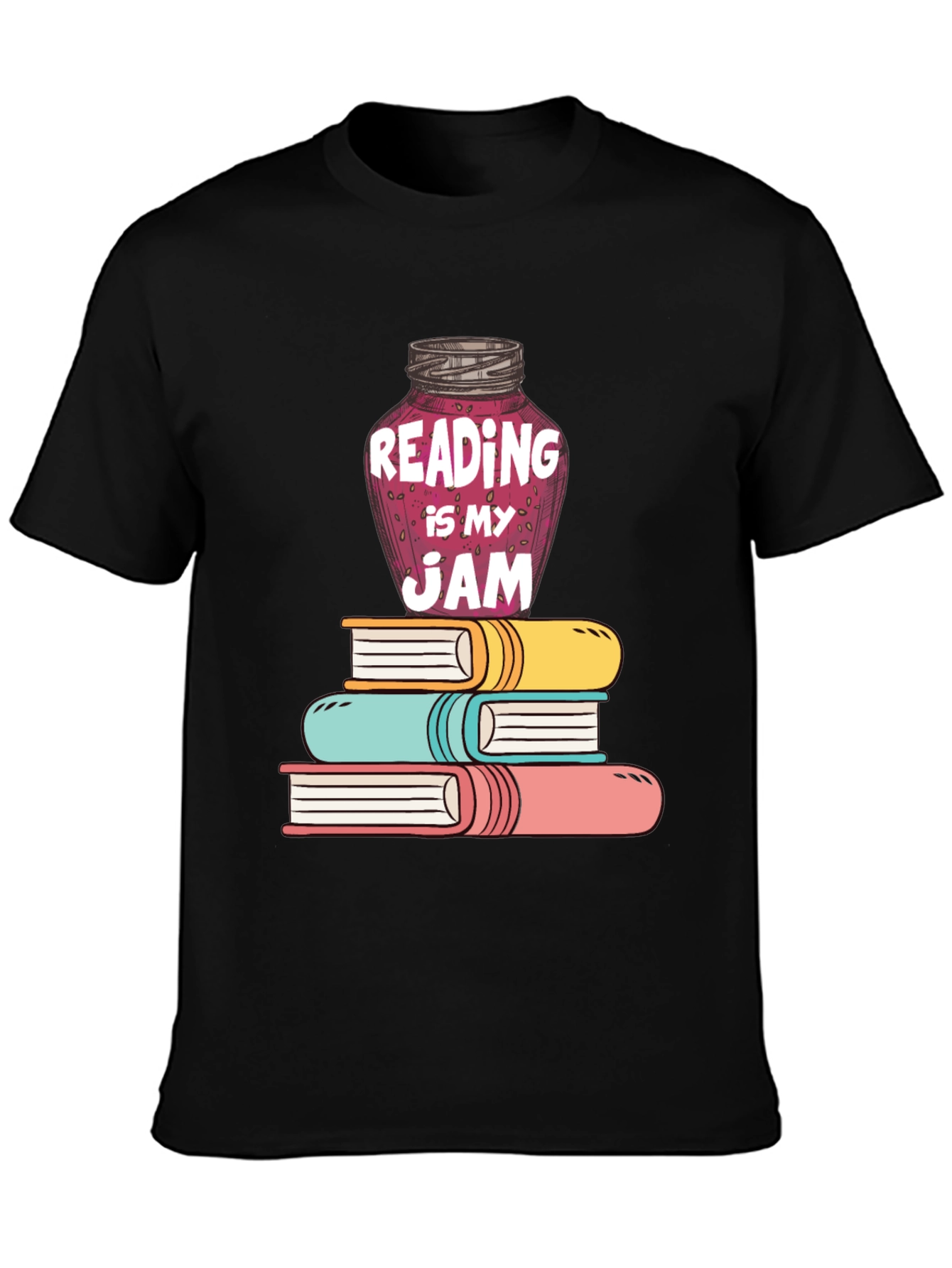Black Reading is My Jam Graphic Tee view 3