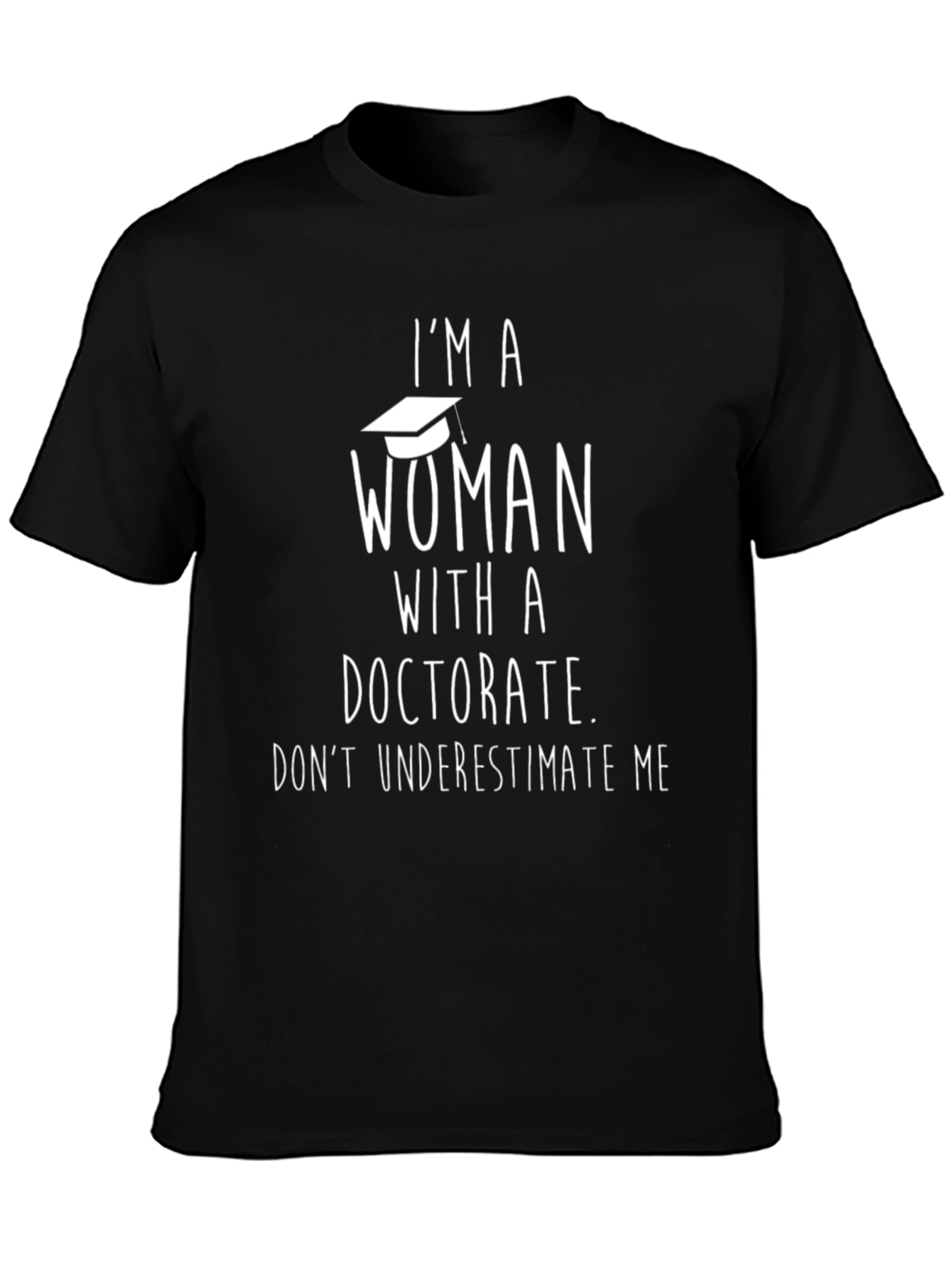 Black Doctorate Woman T-Shirt - Smart & Stylish view 3