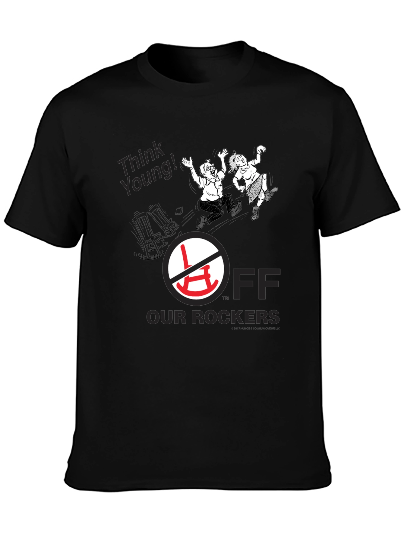 Black Rebel Spirit Tee: "Off Our Rockers" Black T-Shirt view 3