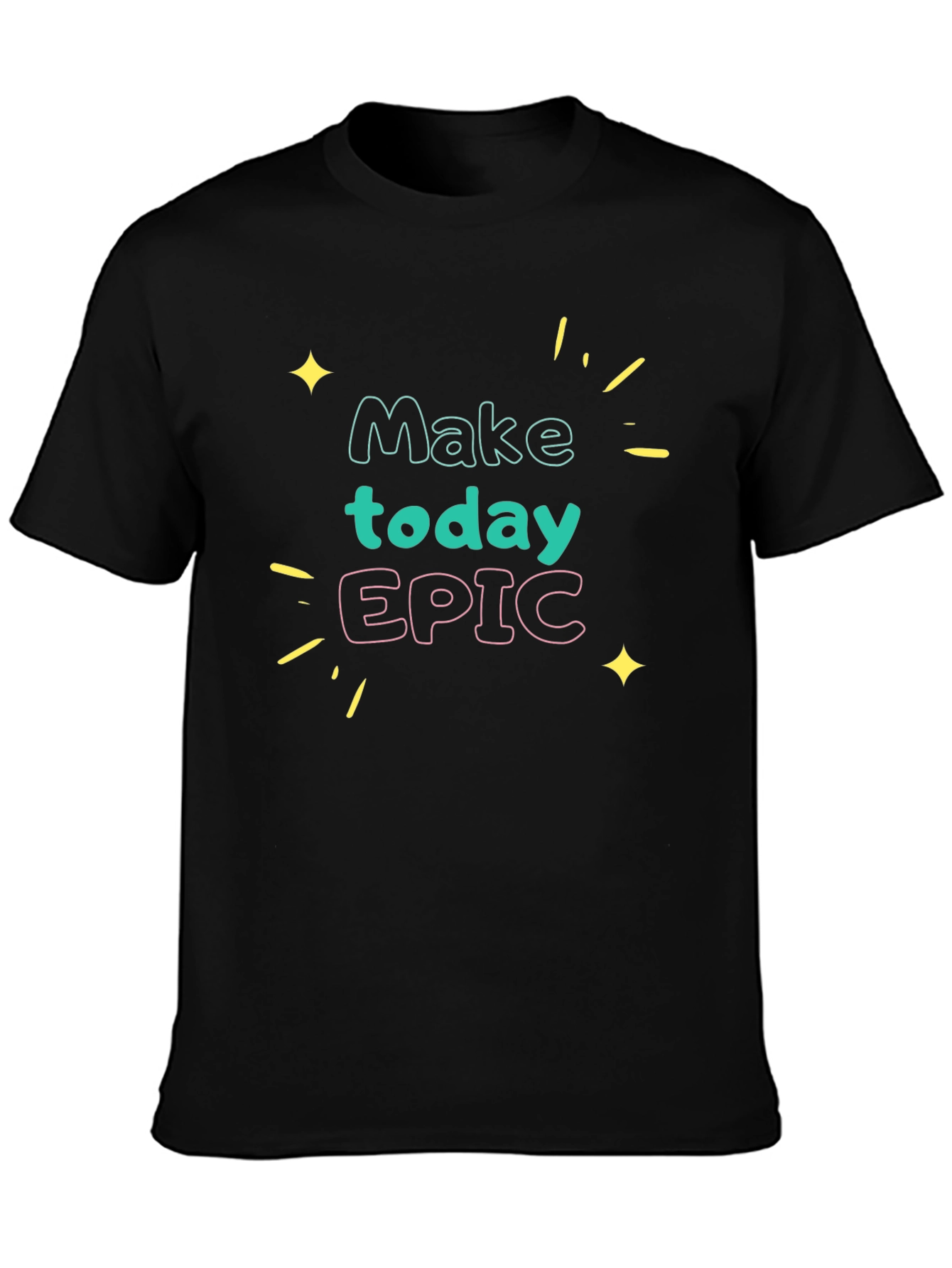 Black Make Today Epic Black Graphic Tee view 3