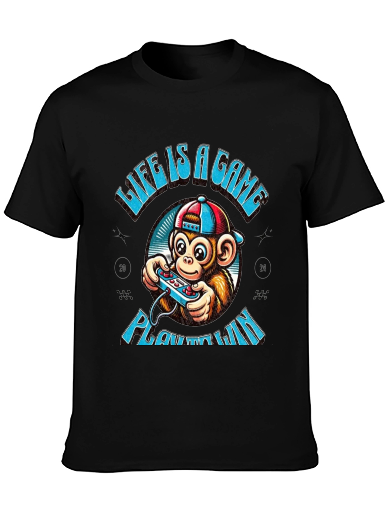 Black Life is a Game T-Shirt - Play to Win view 3