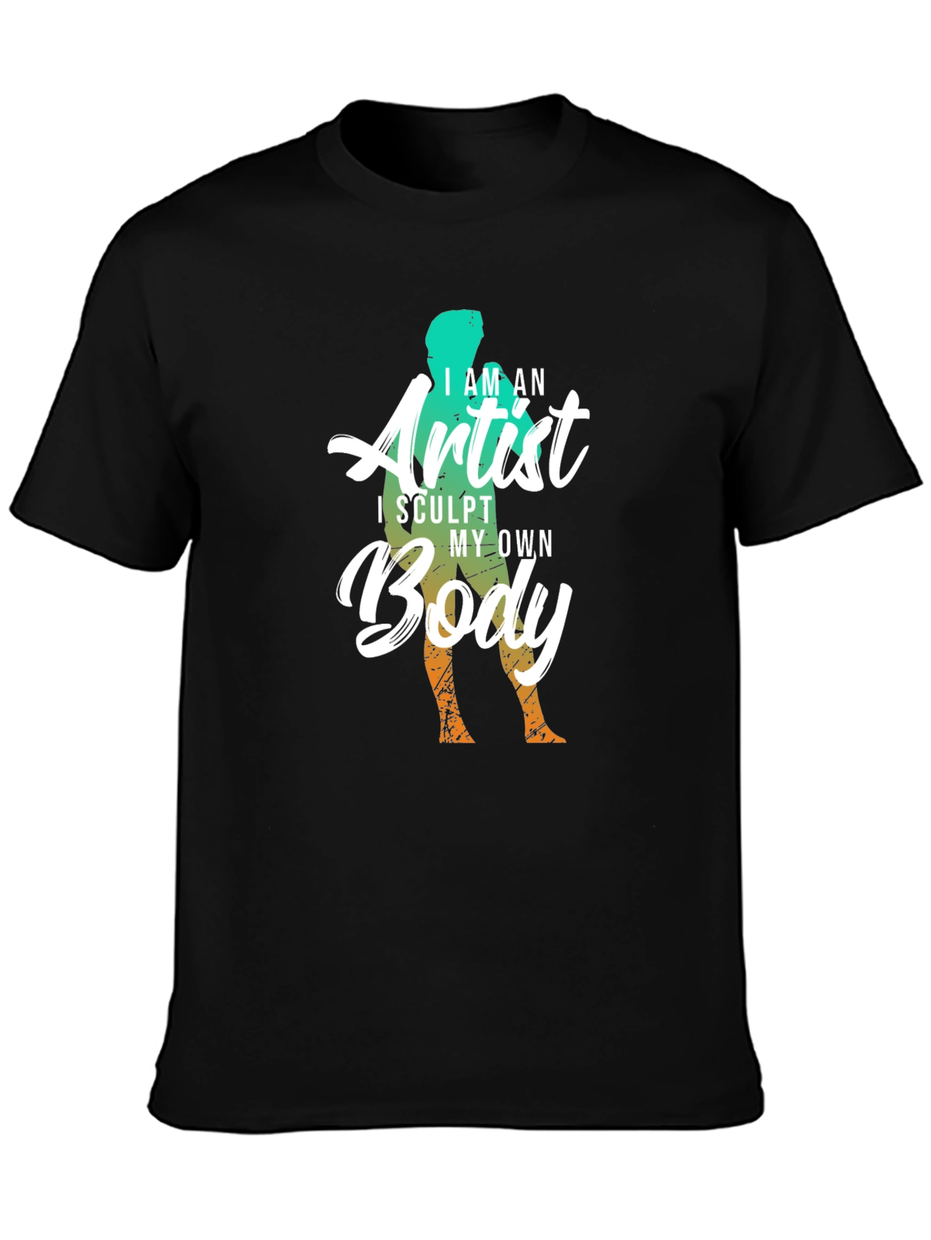 Black Sculpt My Own Body Artist Tee - Black view 3