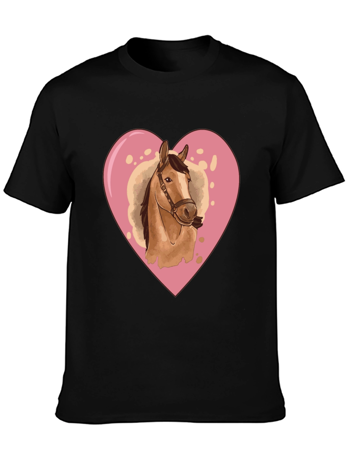 Black Horse Love Graphic Tee view 3