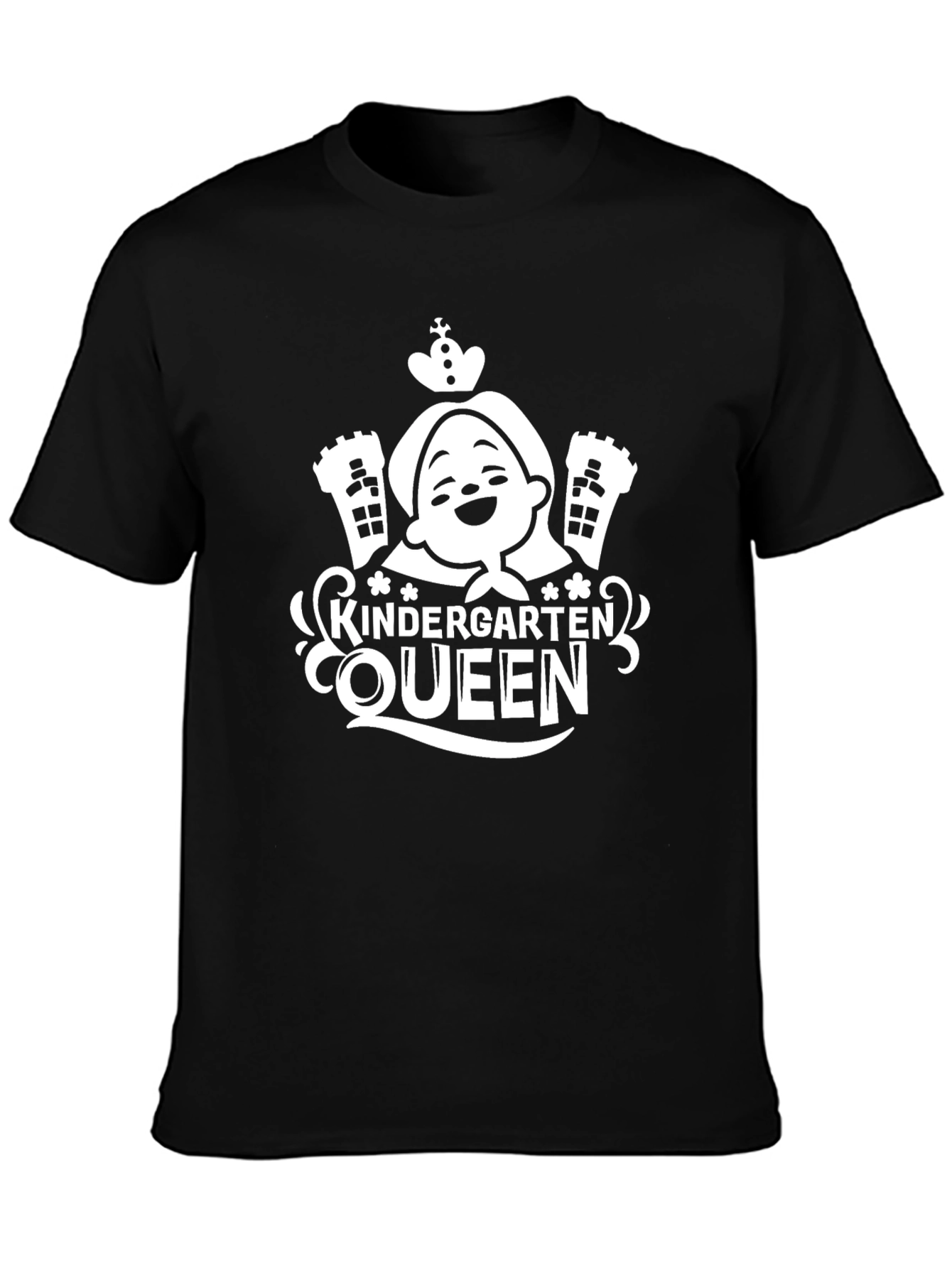 Black Kindergarten Queen Black Graphic Tee view 3
