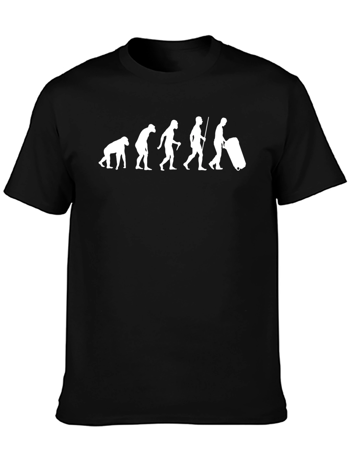 Black Evolution of Traveler T-Shirt - Black view 3