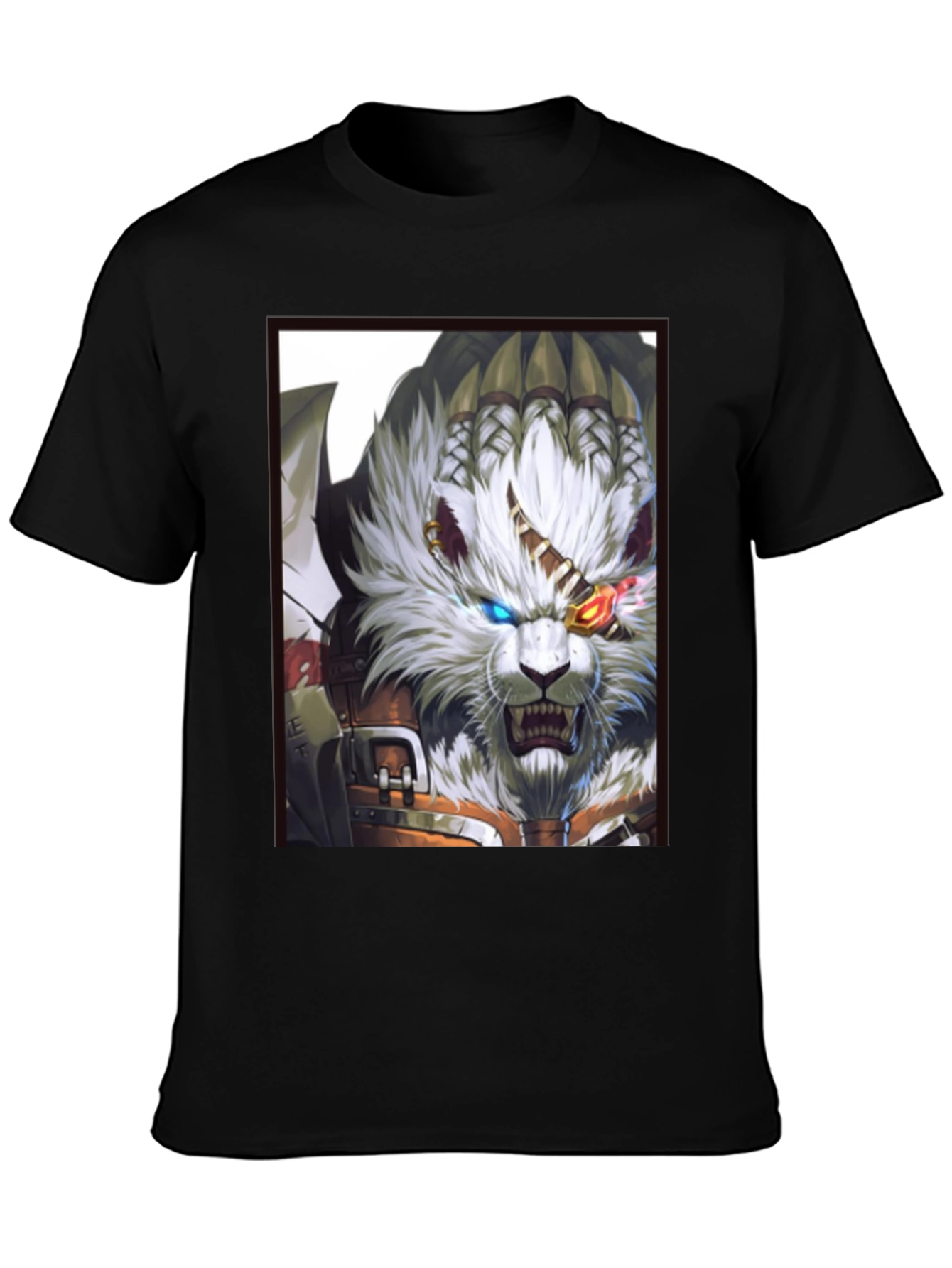 Black Feline Fantasy Graphic Tee - Unique Design view 3