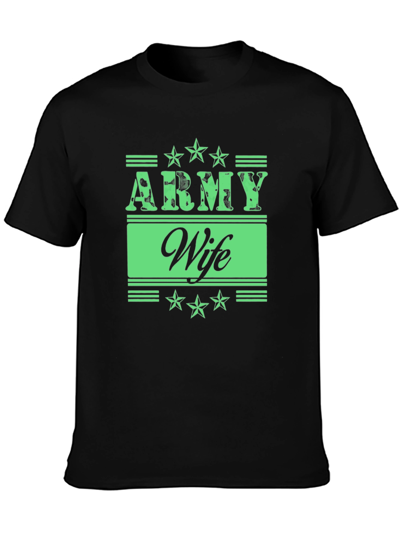 Black Army Wife Graphic Tee view 3