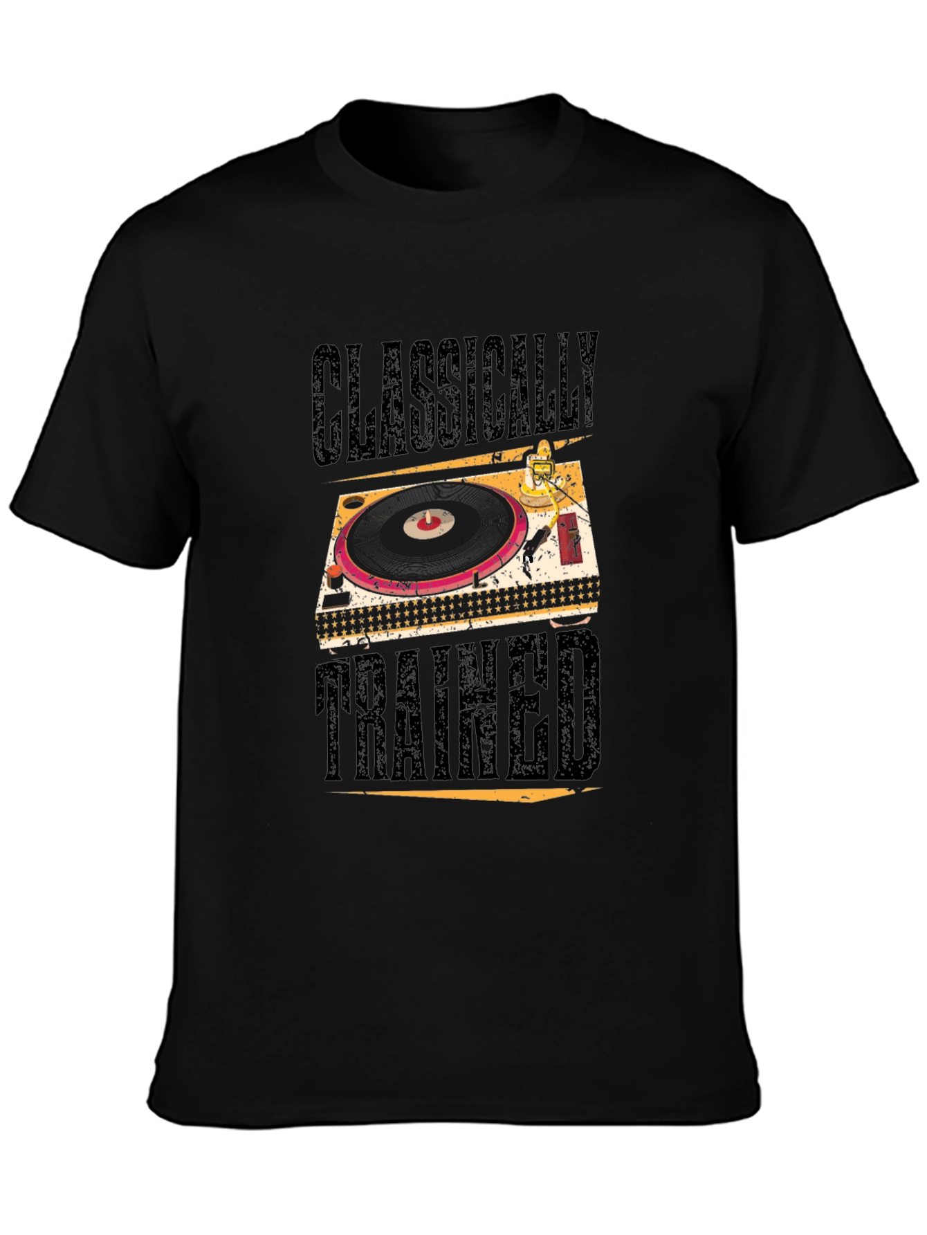 Black Classically Trained DJ Black Graphic Tee view 3