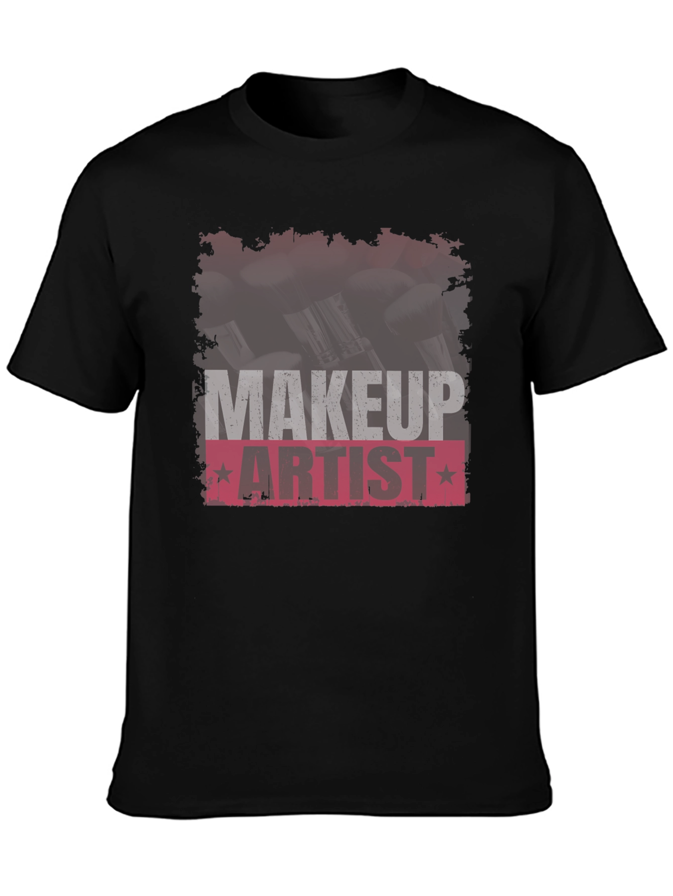 Black Makeup Artist T-Shirt - Stylish and Comfortable view 3