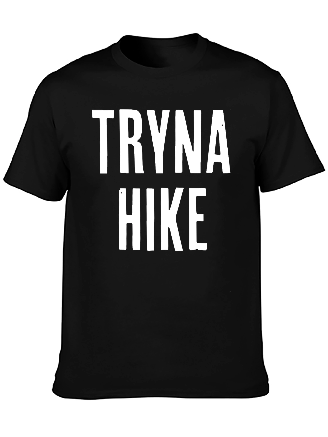 Black Tryna Hike Graphic Tee - Black view 3