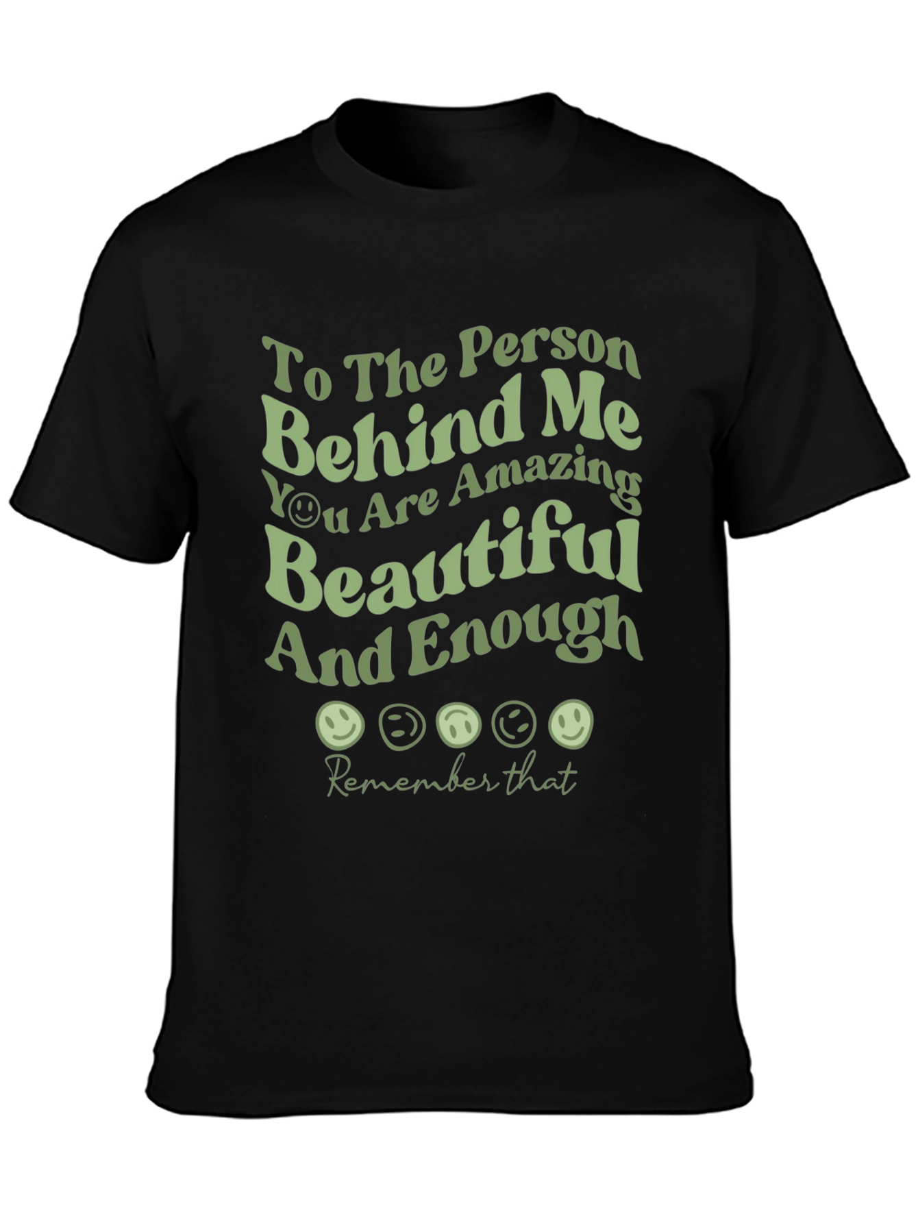 Black Inspirational Graphic Tee - Amazing & Beautiful view 3