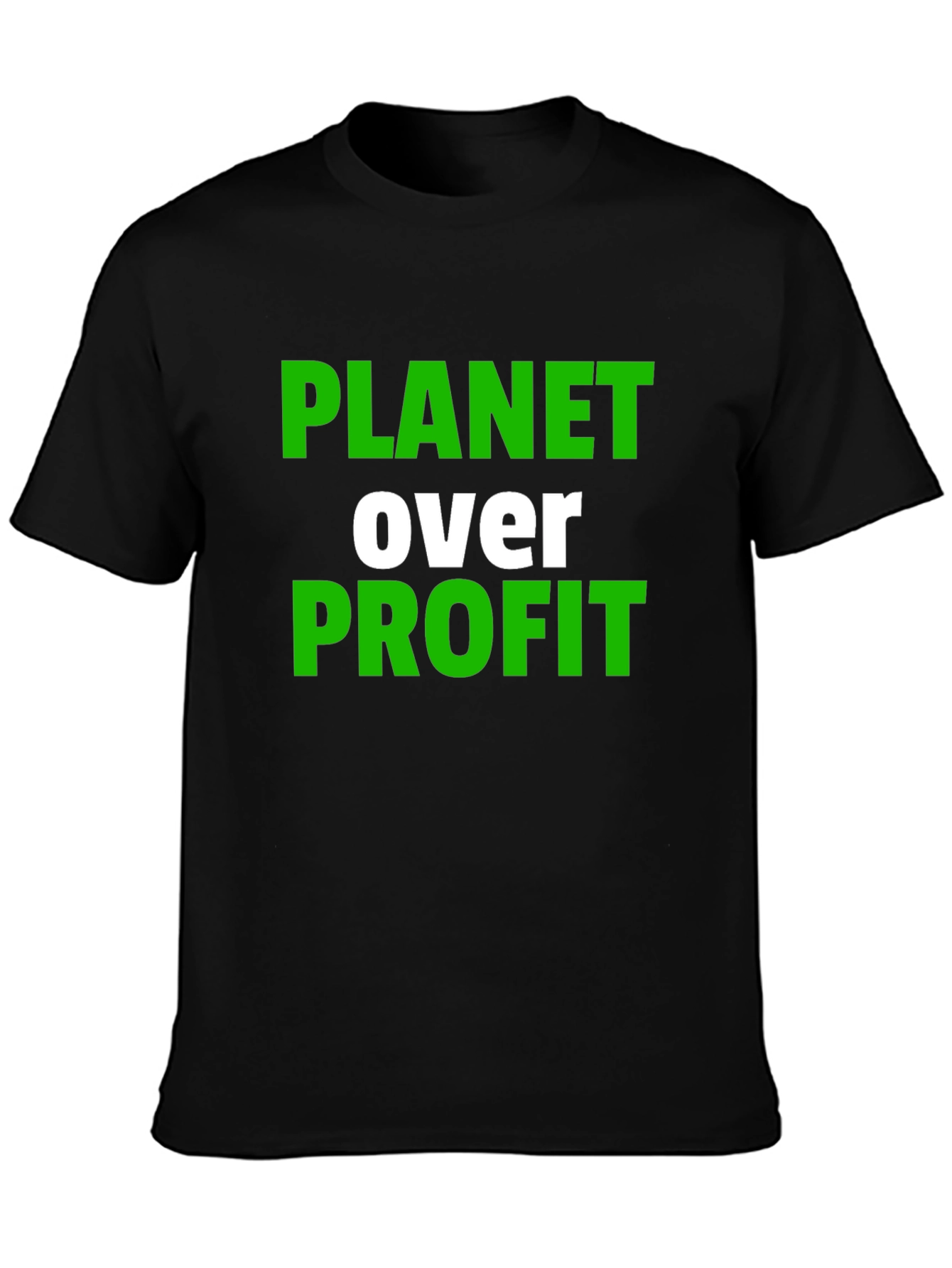Black Planet Over Profit Graphic Tee - Black view 3