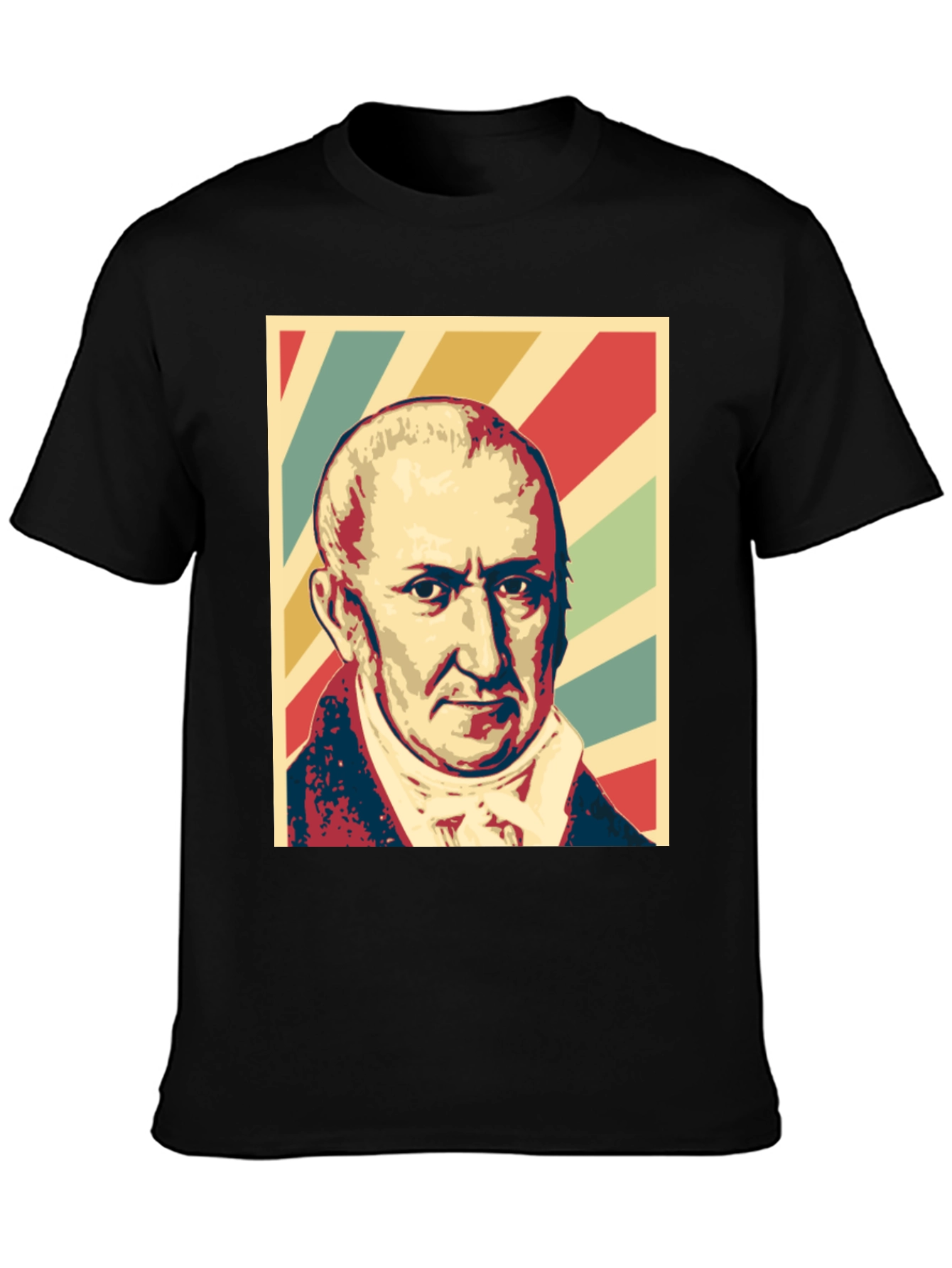 Historical Figure Portrait Graphic T-Shirt - 3