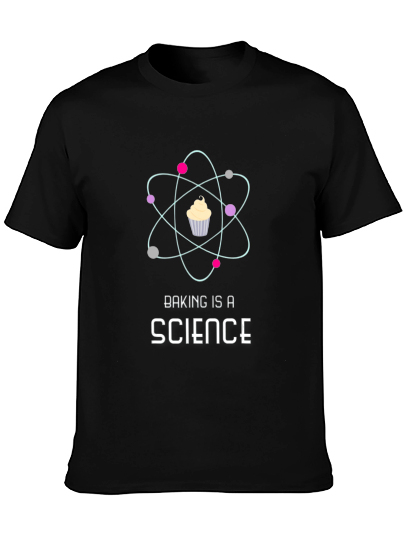 Black Baking is a Science T-Shirt - Funny Geeky Tee view 3