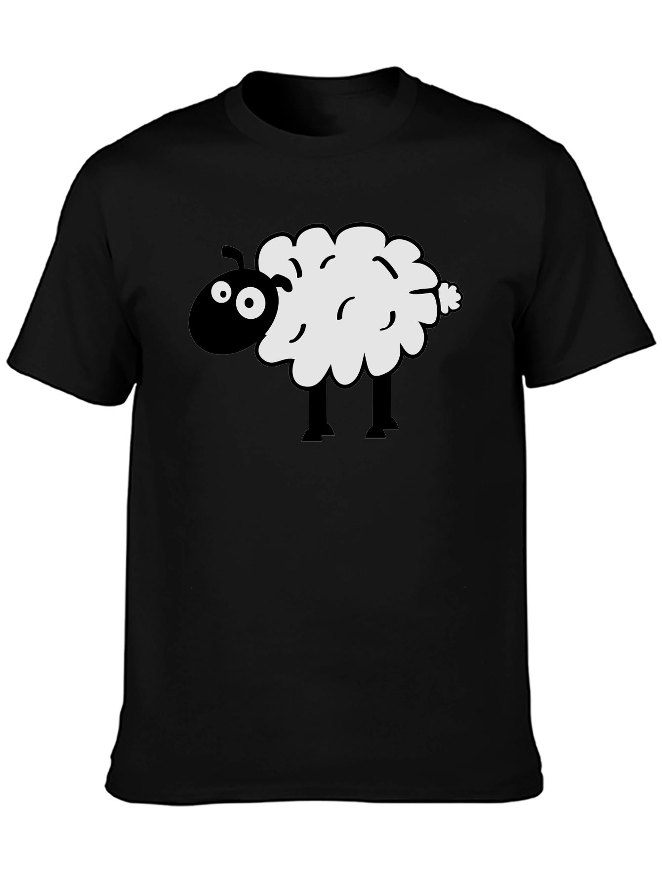 Black Black Sheep Graphic Tee - Men's Crew Neck T-Shirt view 3