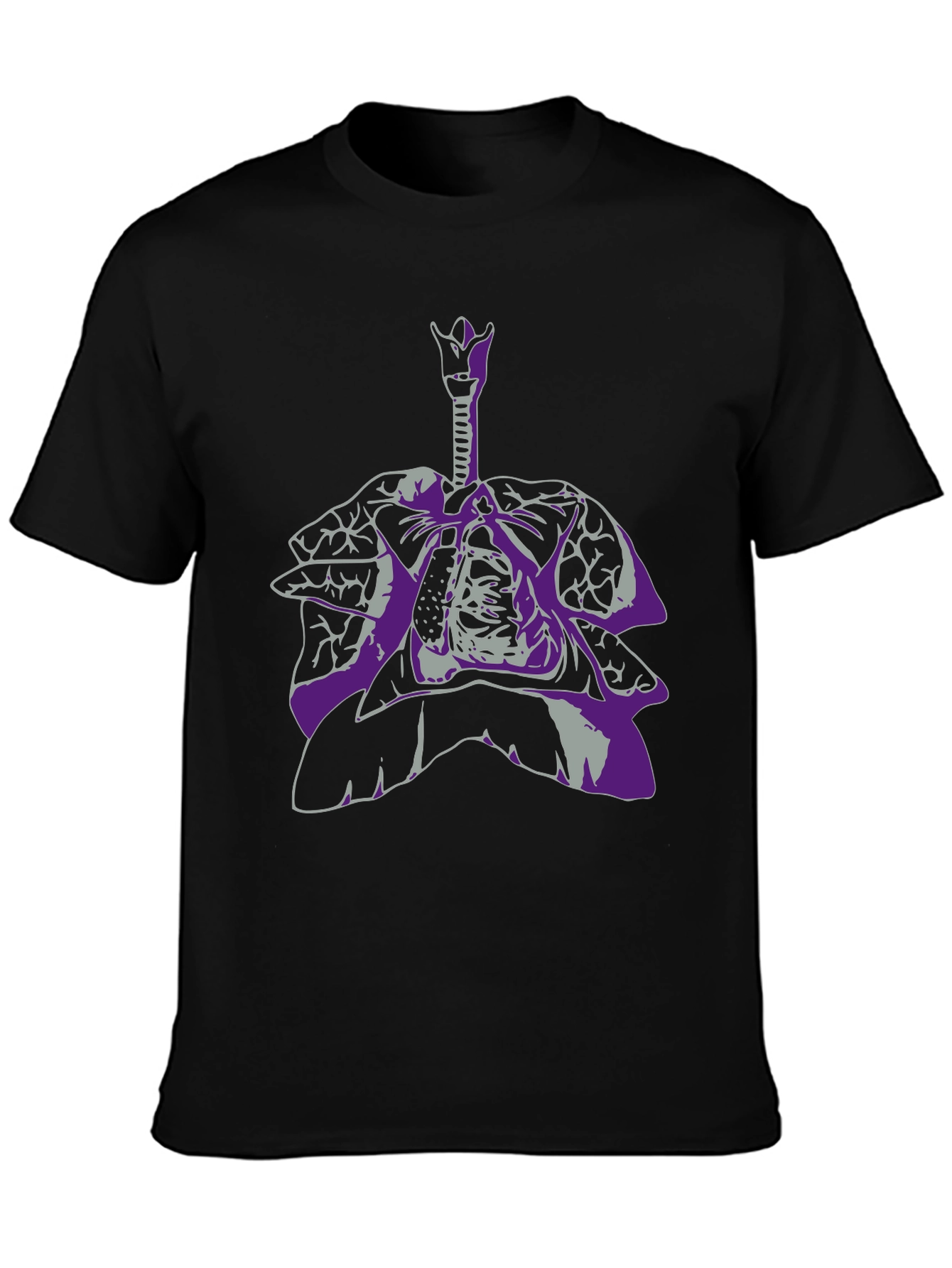 Anatomical Lungs Graphic Tee - Unique Design - 3
