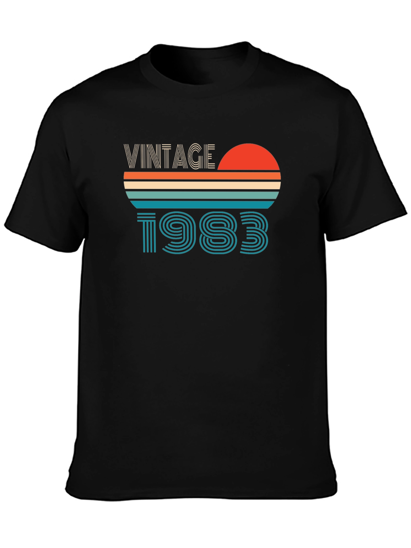 Black Vintage 1983 Graphic T-Shirt view 3