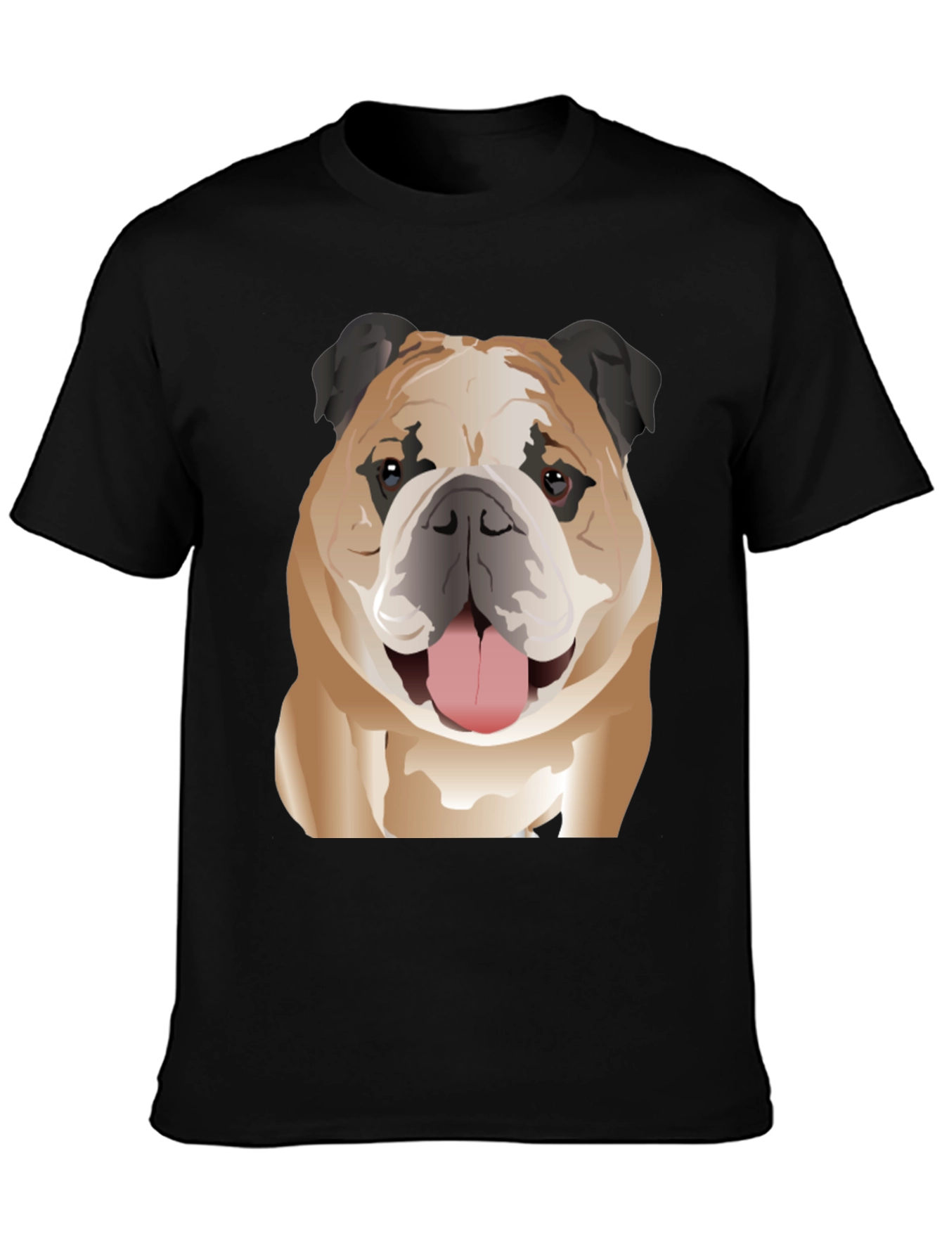 Black Bulldog Graphic T-Shirt - Trendy Pet Lover Tee view 3