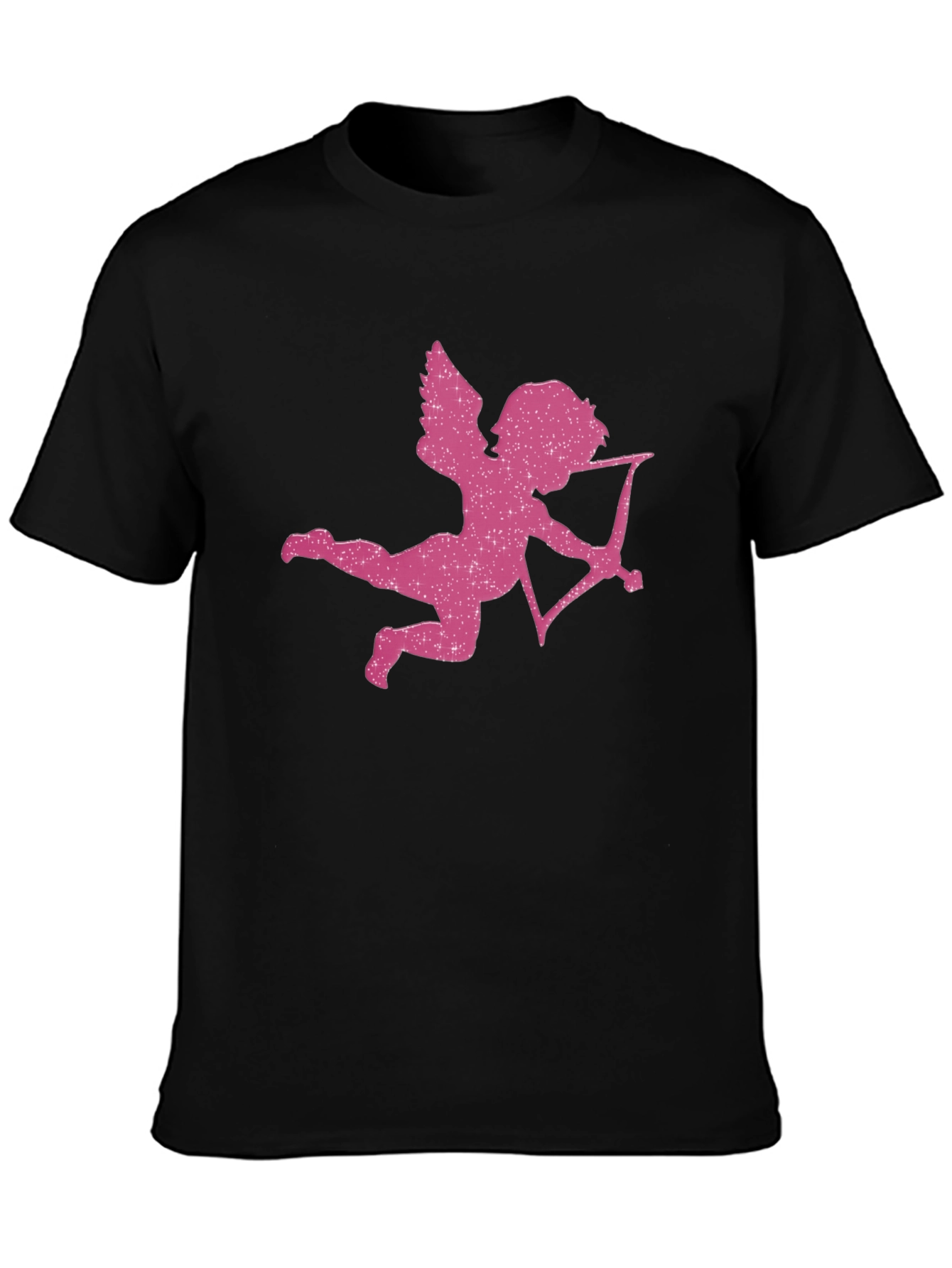 Black Cupid Graphic T-Shirt - Valentine's Day Tee view 3