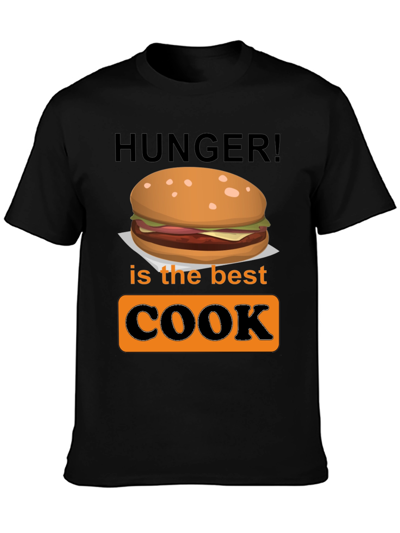 Black Hunger is the Best Cook Graphic T-Shirt view 3