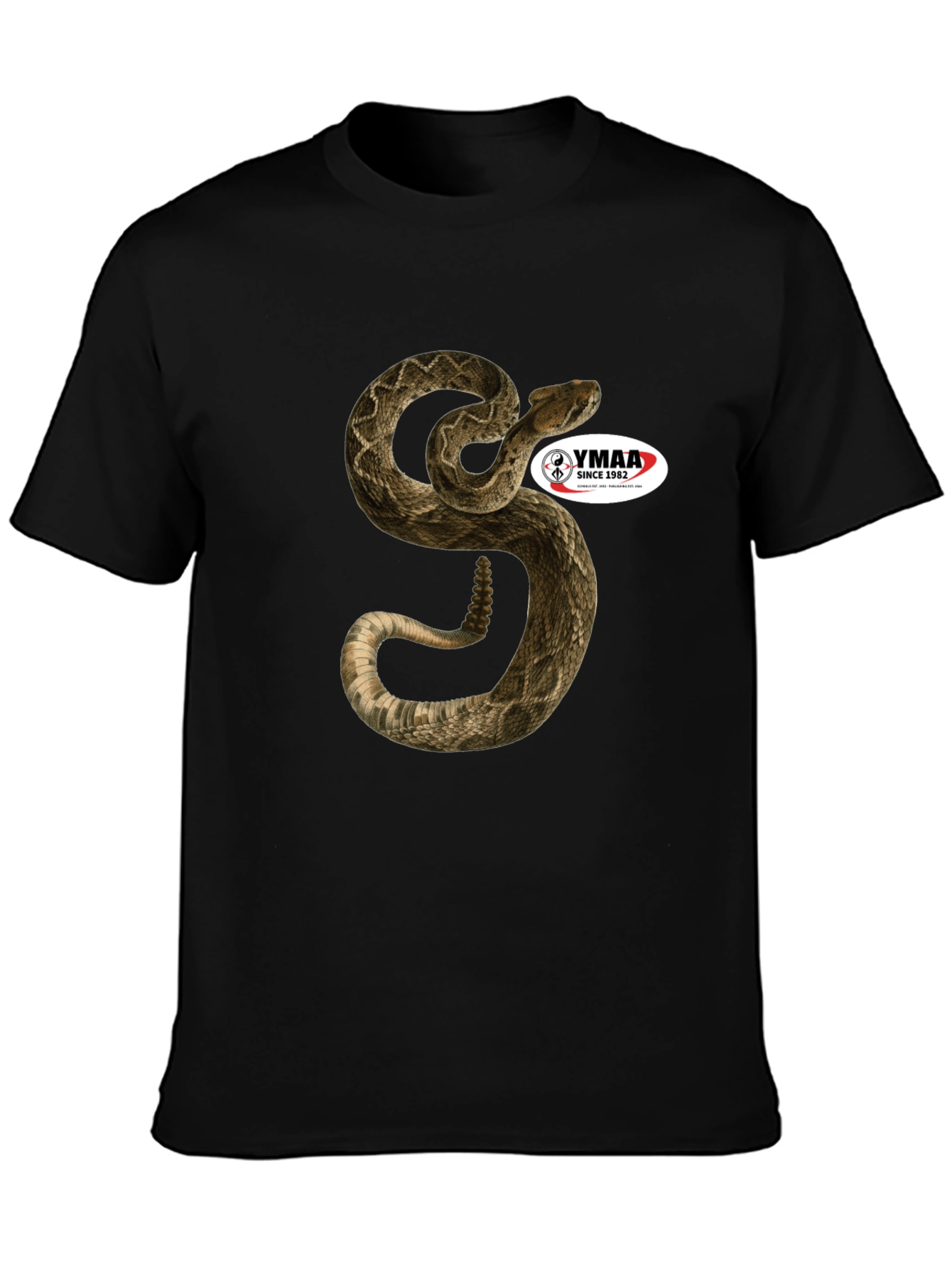 Black Snake T-Shirt - Men's Black Graphic Tee view 3