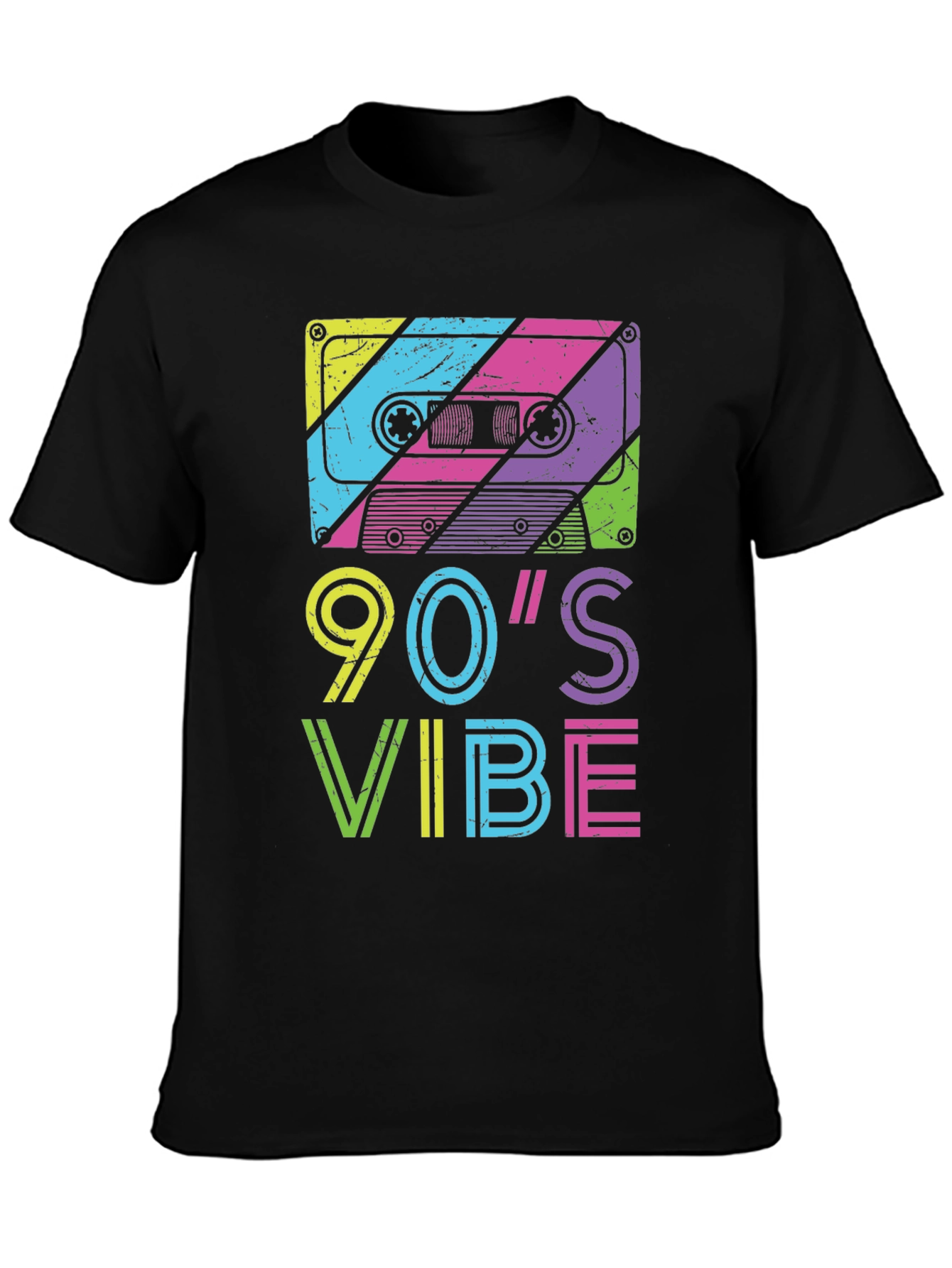 90's Vibe Graphic Tee - Retro Cassette Design - 3