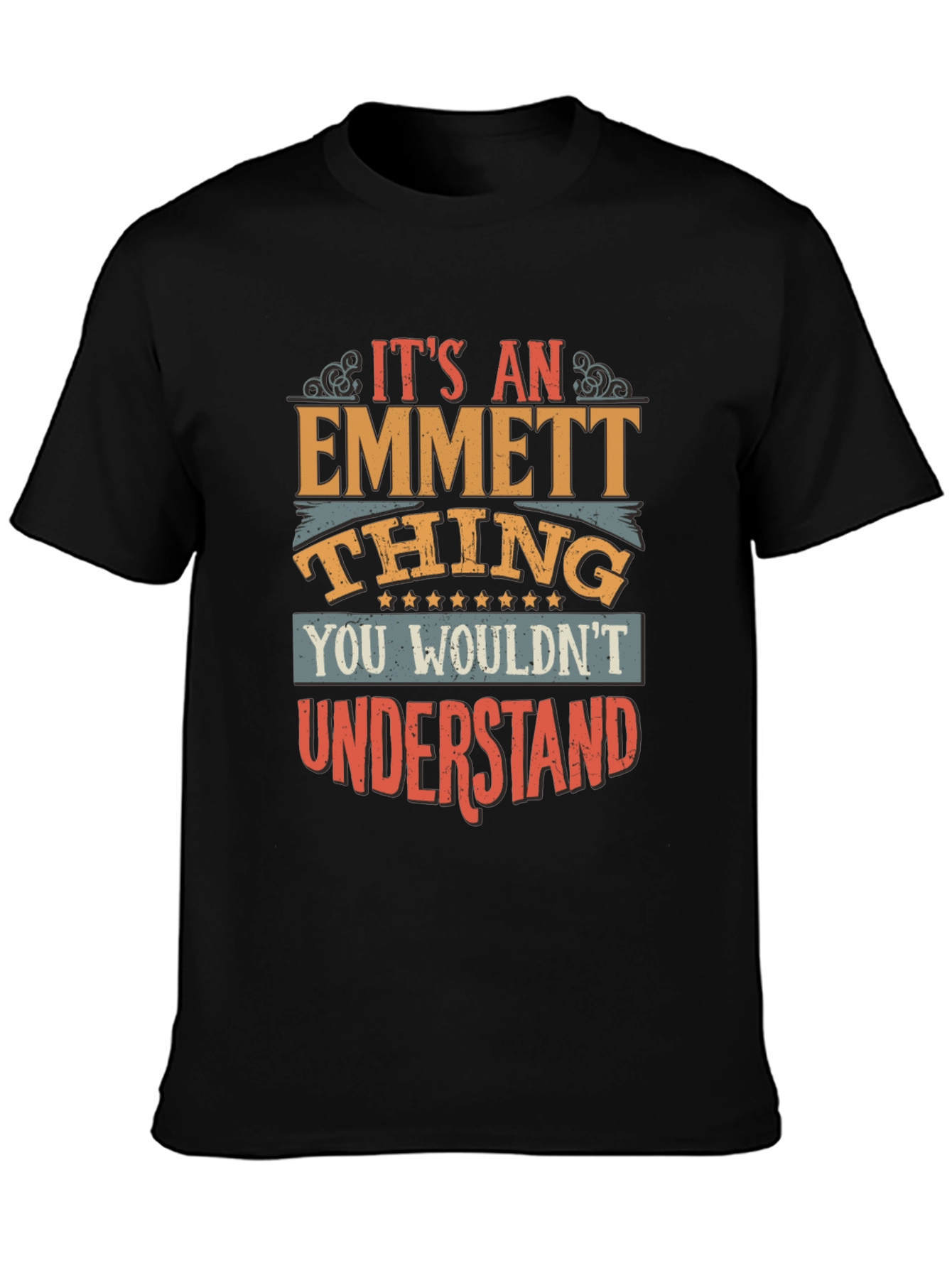 Black It's an Emmett Thing T-Shirt view 3