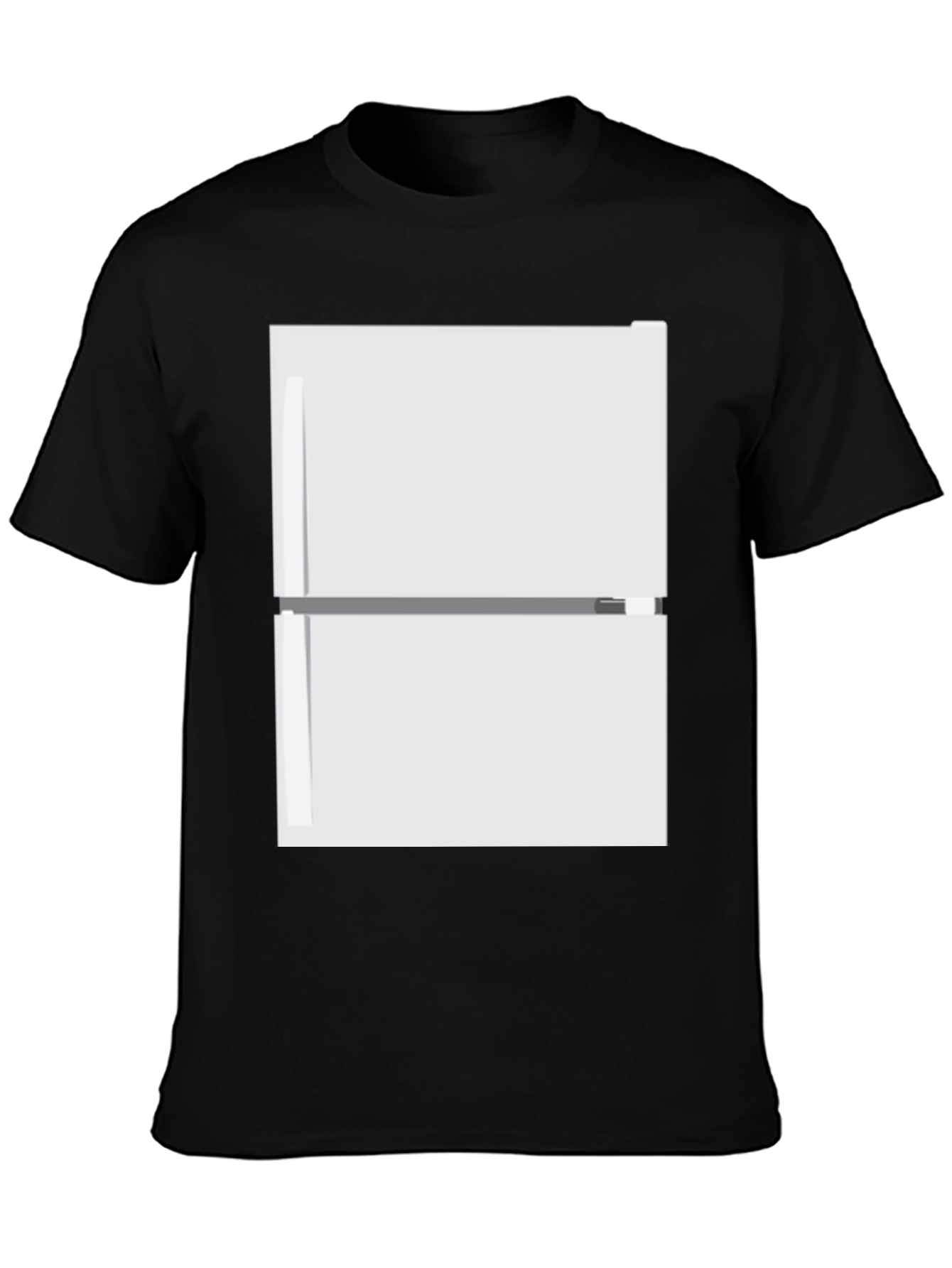 Black Novelty Refrigerator T-Shirt view 3