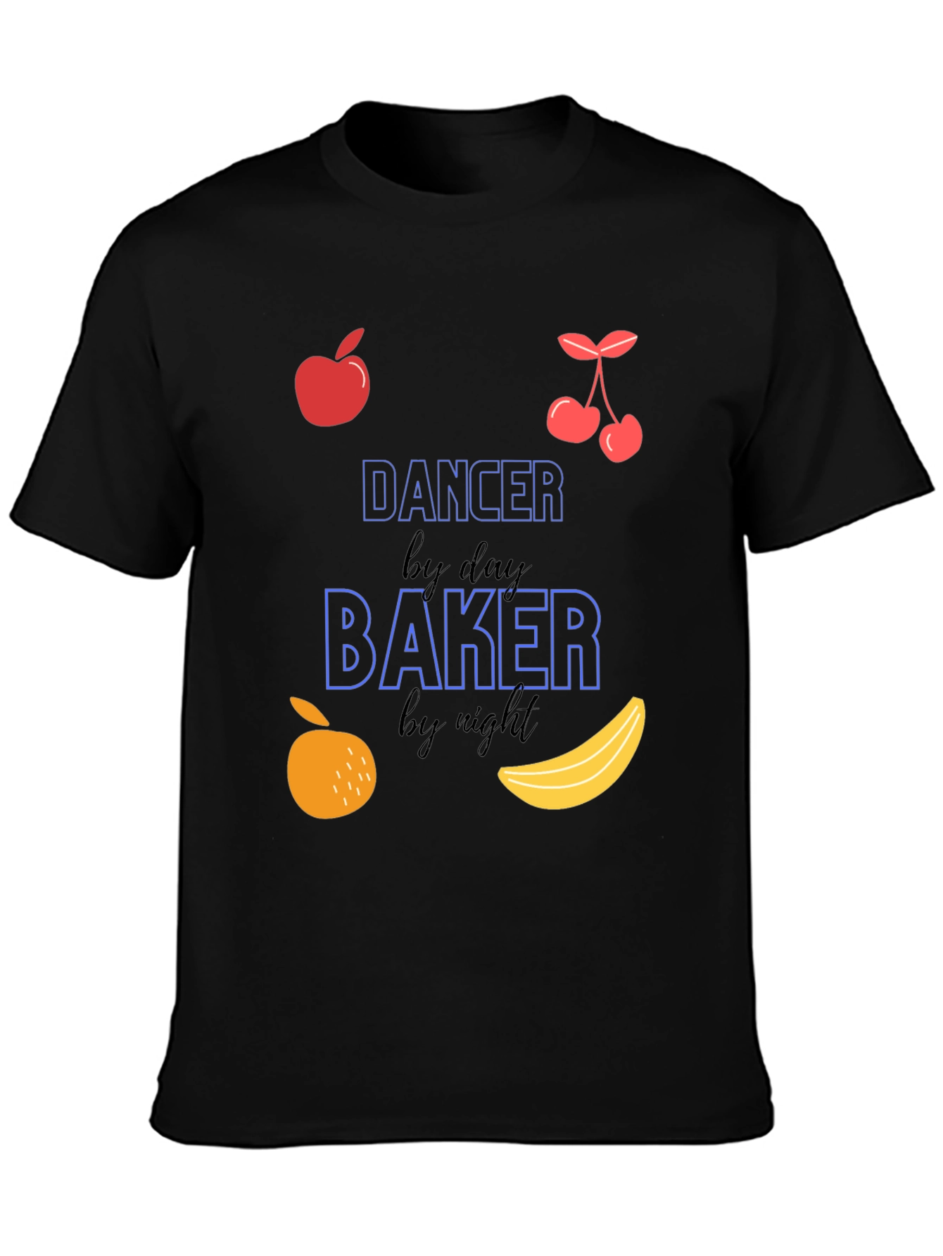 Black Dancer By Day Baker By Night T-Shirt view 3