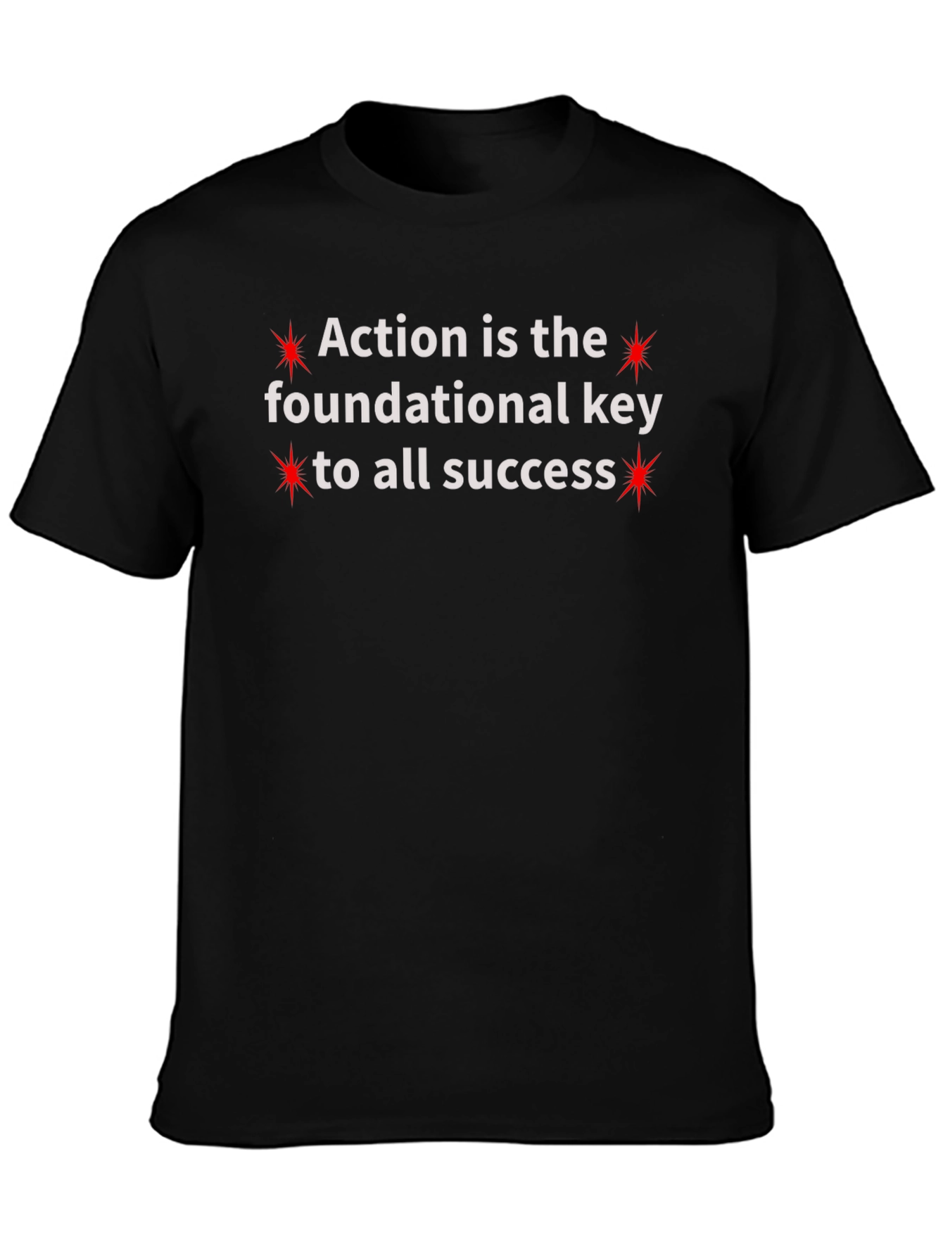 Black Action is Key Graphic Tee view 3