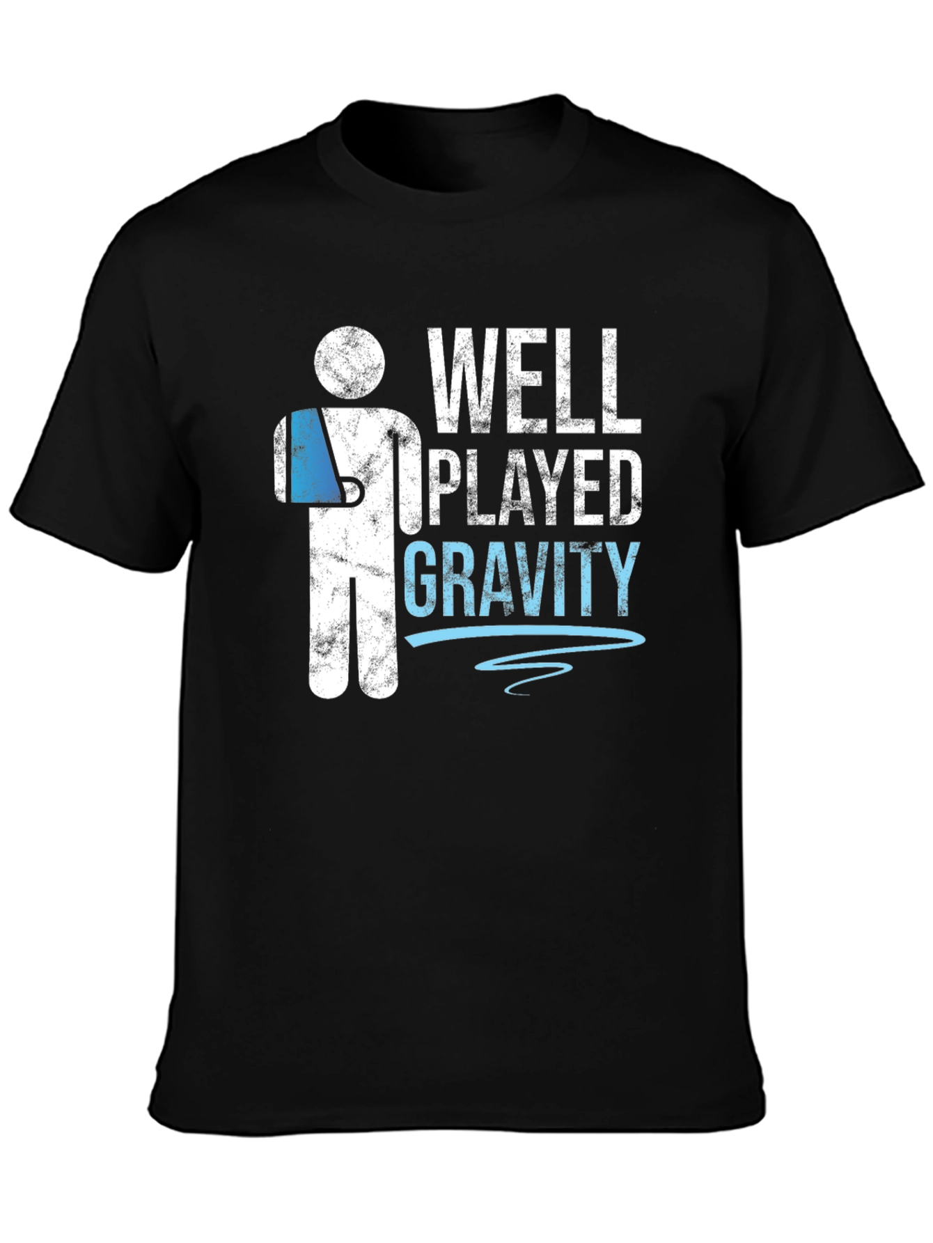 Black Well Played Gravity Graphic Tee view 3