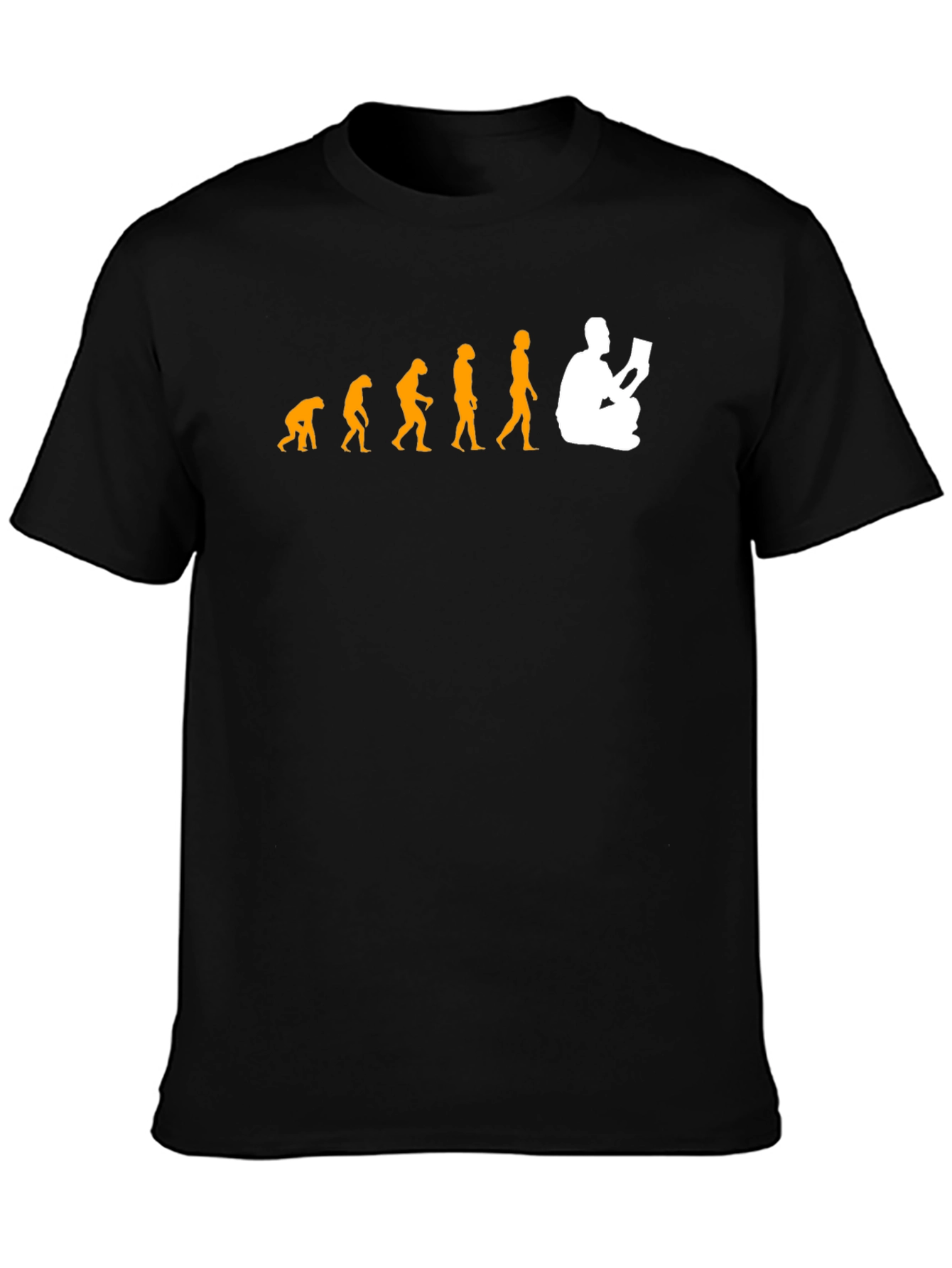 Black Evolution of Reading Black T-Shirt view 3