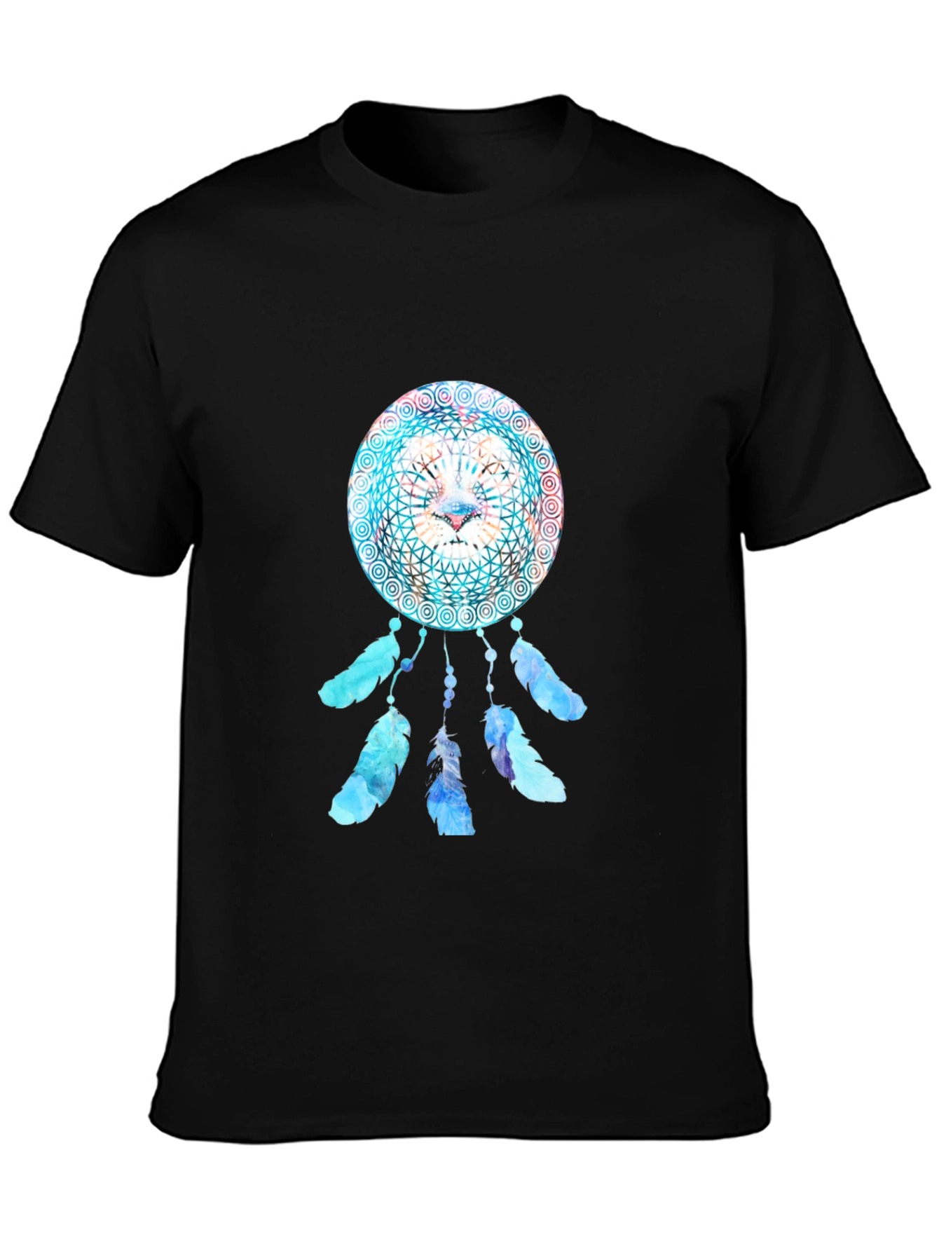 Black Lion Dreamcatcher Graphic Tee view 3