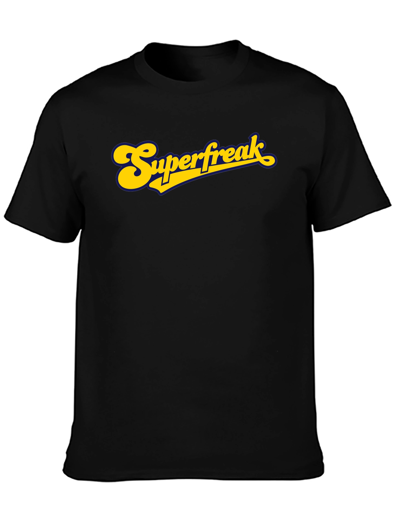 Black Superfreak Graphic T-Shirt - Retro Style view 3