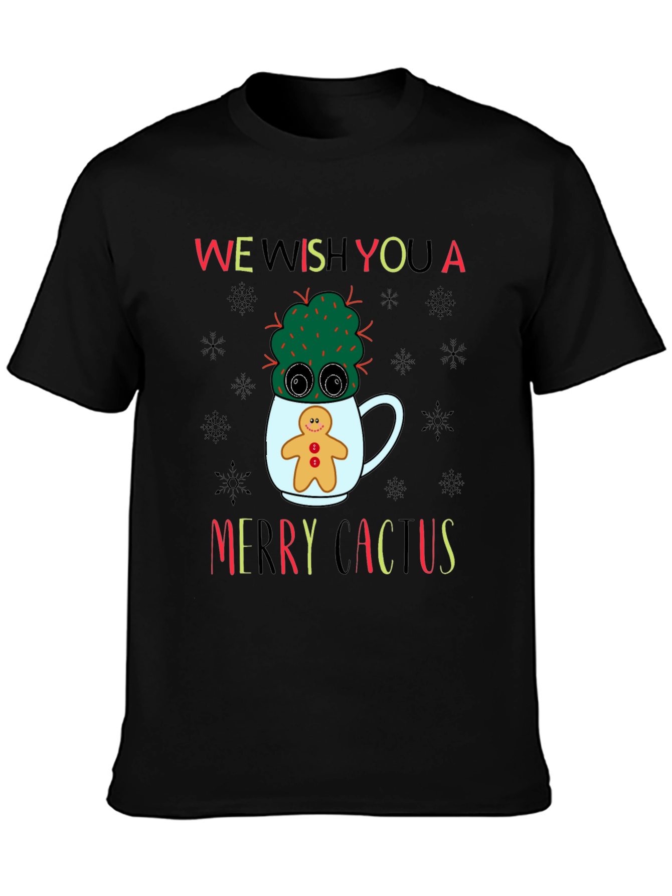 Merry Cactus Holiday T-Shirt - 3