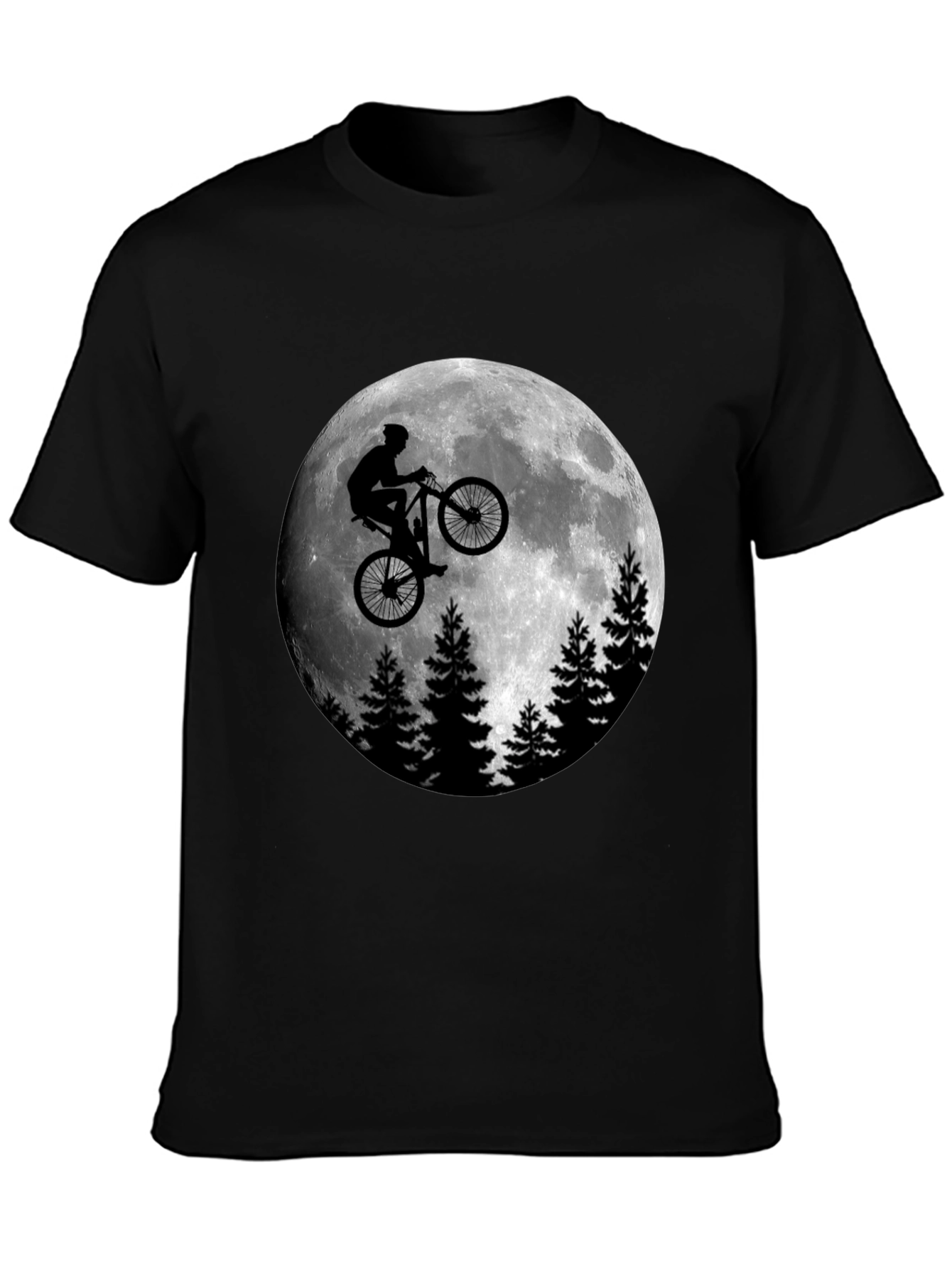 Moon Rider Graphic T-Shirt - Men's Black Tee - 3
