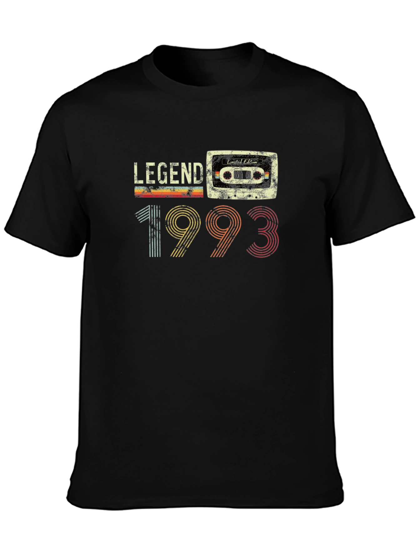 Legend 1993 Retro Cassette Tape Birthday T-Shirt - 3