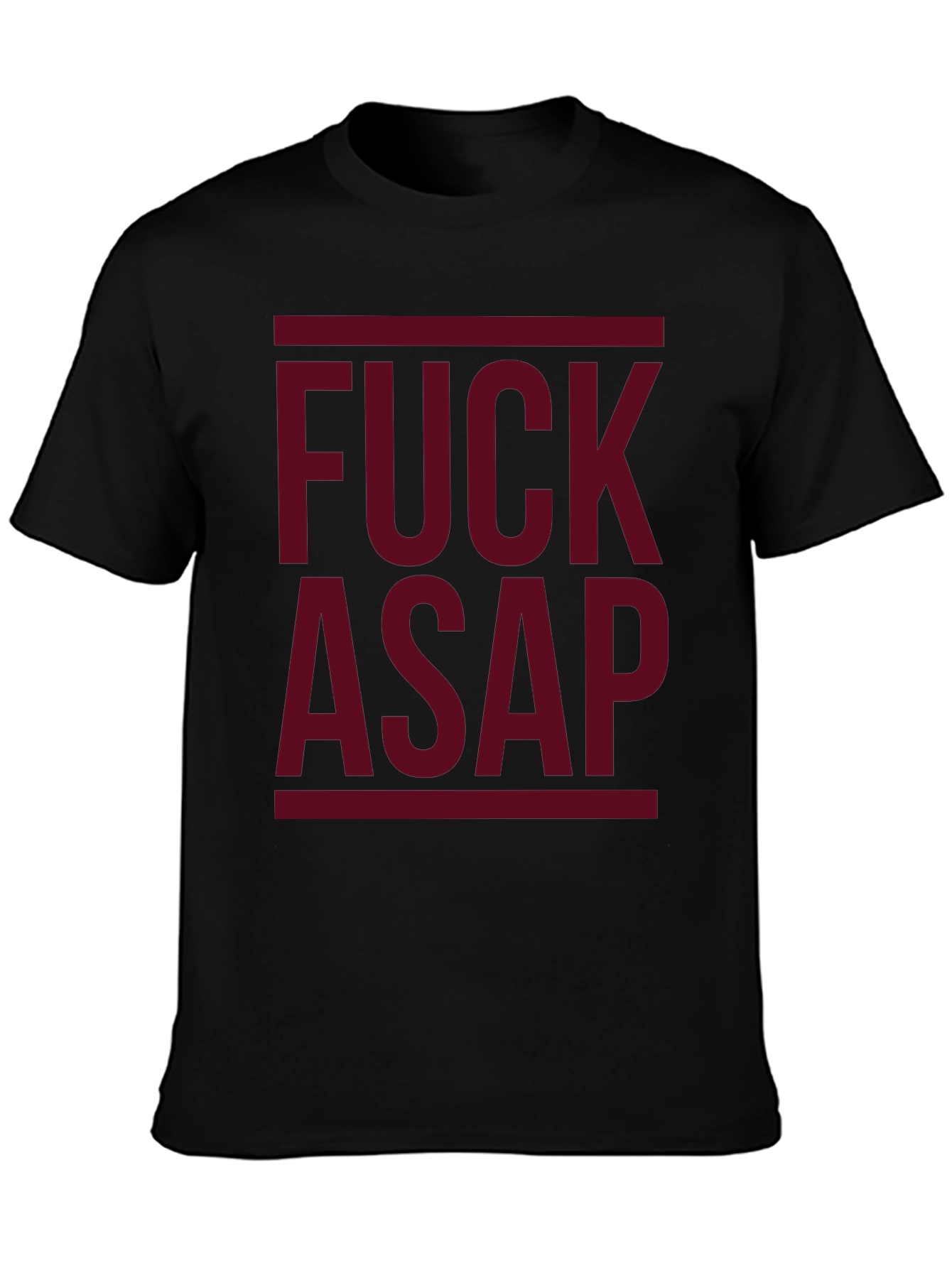 Black F*ck ASAP Graphic T-Shirt - Bold Statement Tee view 3