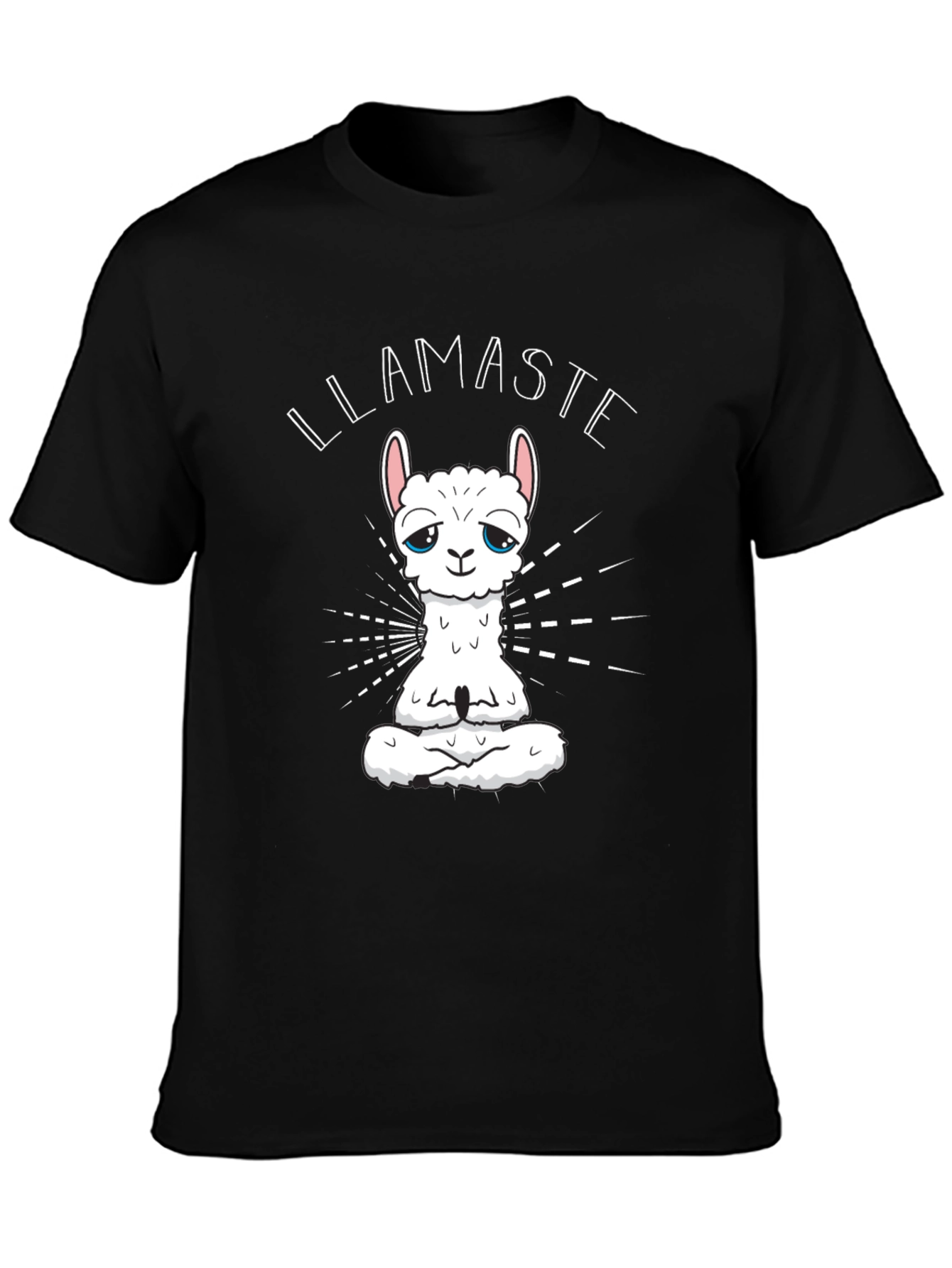 Black Llamaste Black Graphic Tee view 3