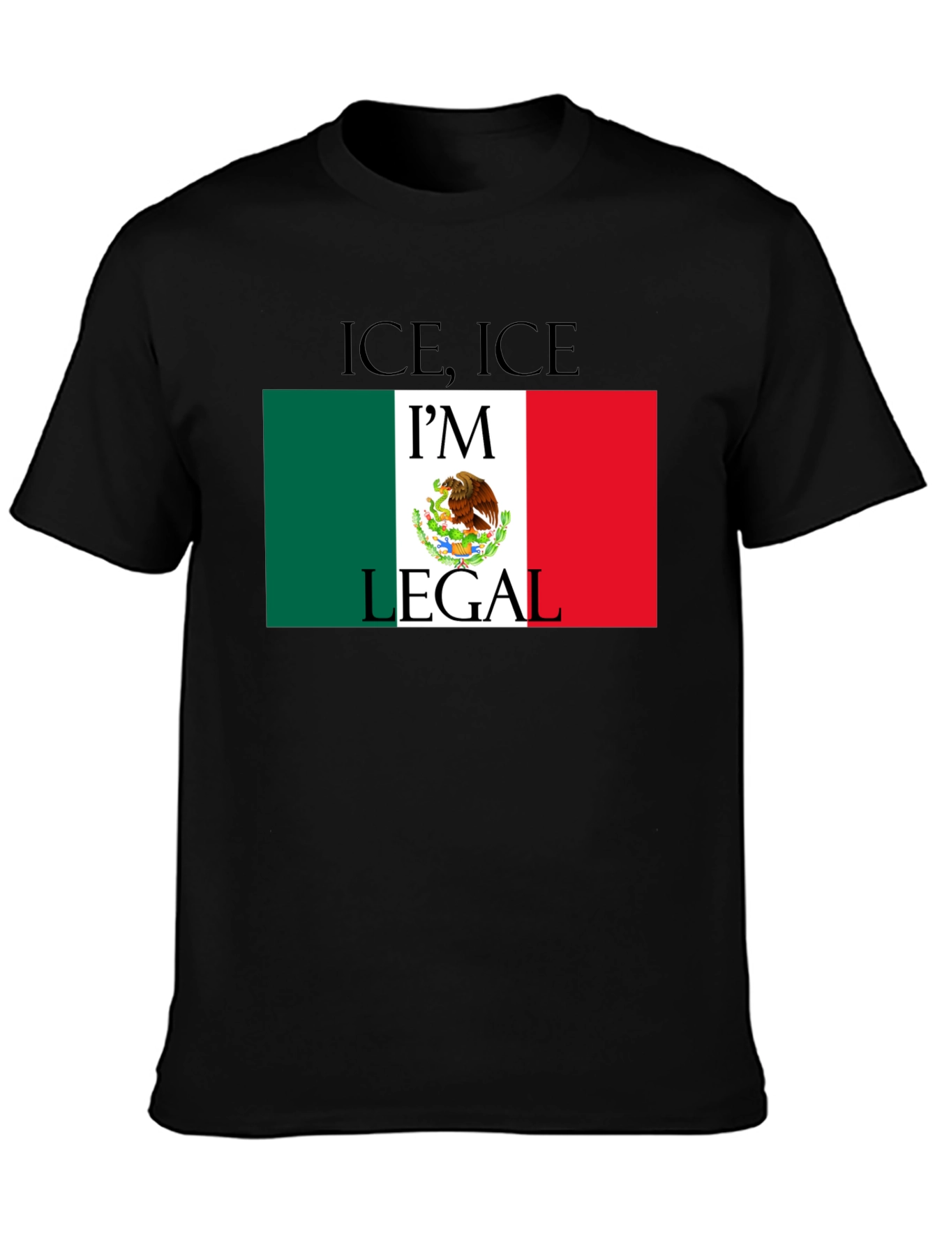 Black I'm Legal - Novelty Graphic T-Shirt view 3