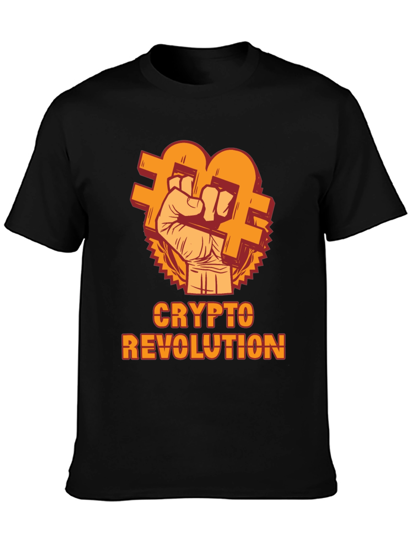 Crypto Revolution T-Shirt - Bitcoin Fist Design - 3
