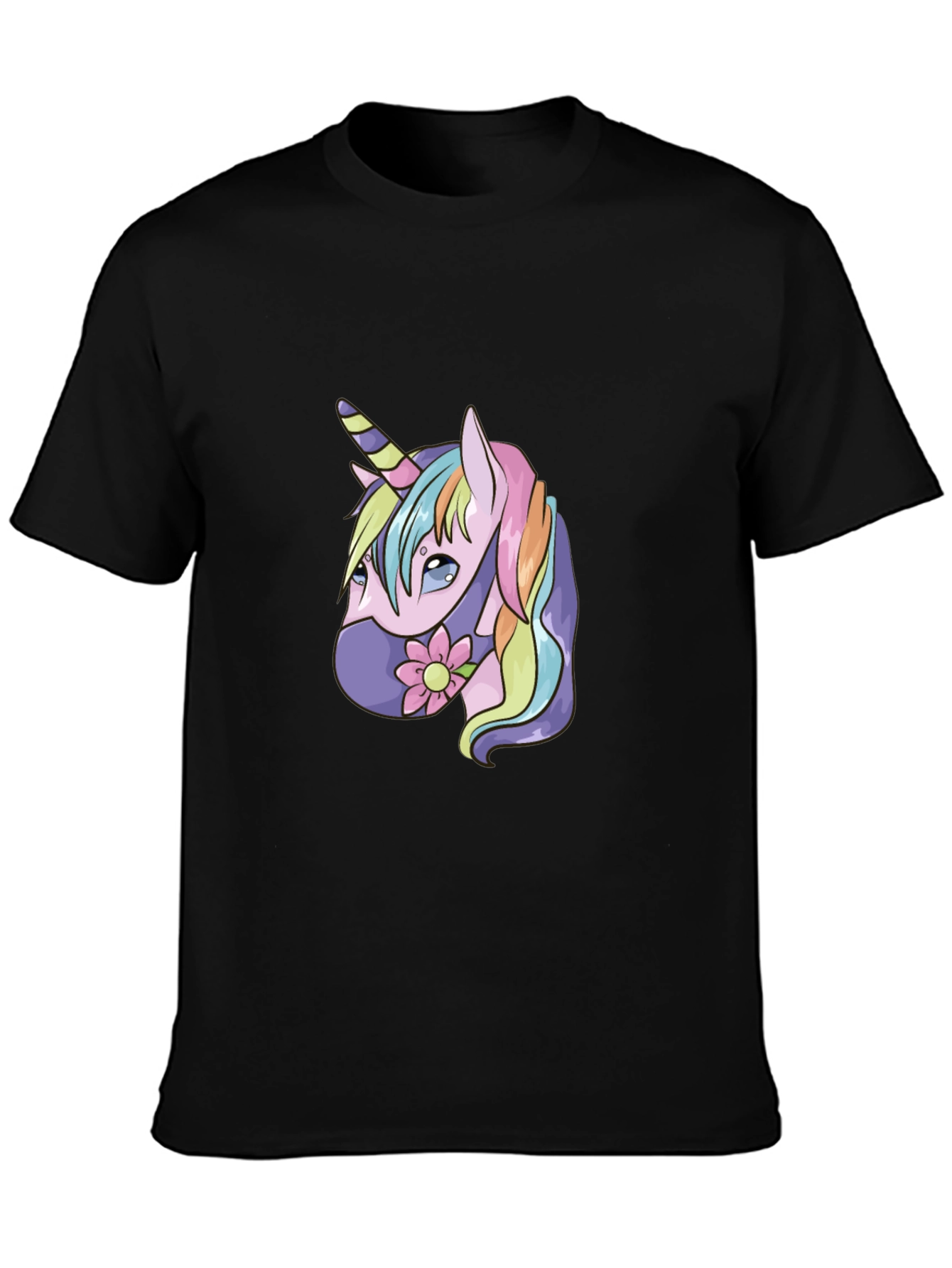Black Unicorn Graphic T-Shirt - Stylish and Fun view 3