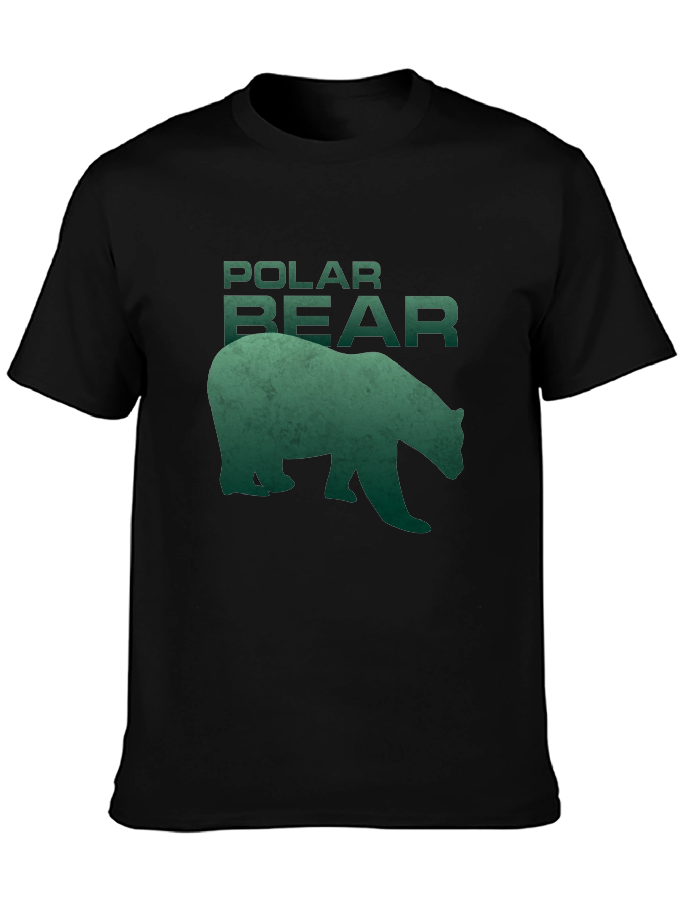 Black Polar Bear Graphic Tee - Cool Wildlife Design view 3