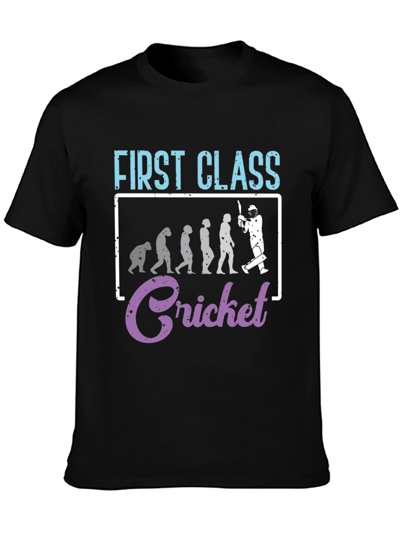 Black First Class Cricket Evolution T-Shirt view 3