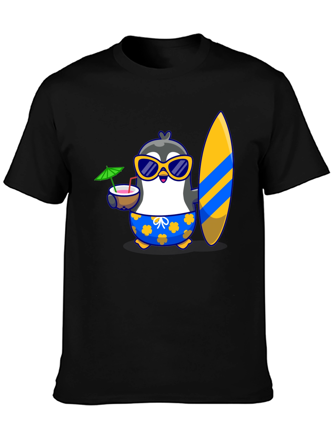 Black Penguin Summer Vibes T-Shirt view 3