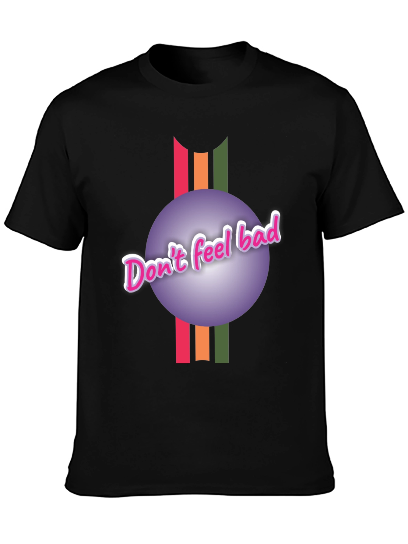 Black Don't Feel Bad Graphic Tee - Comfort Fit view 3