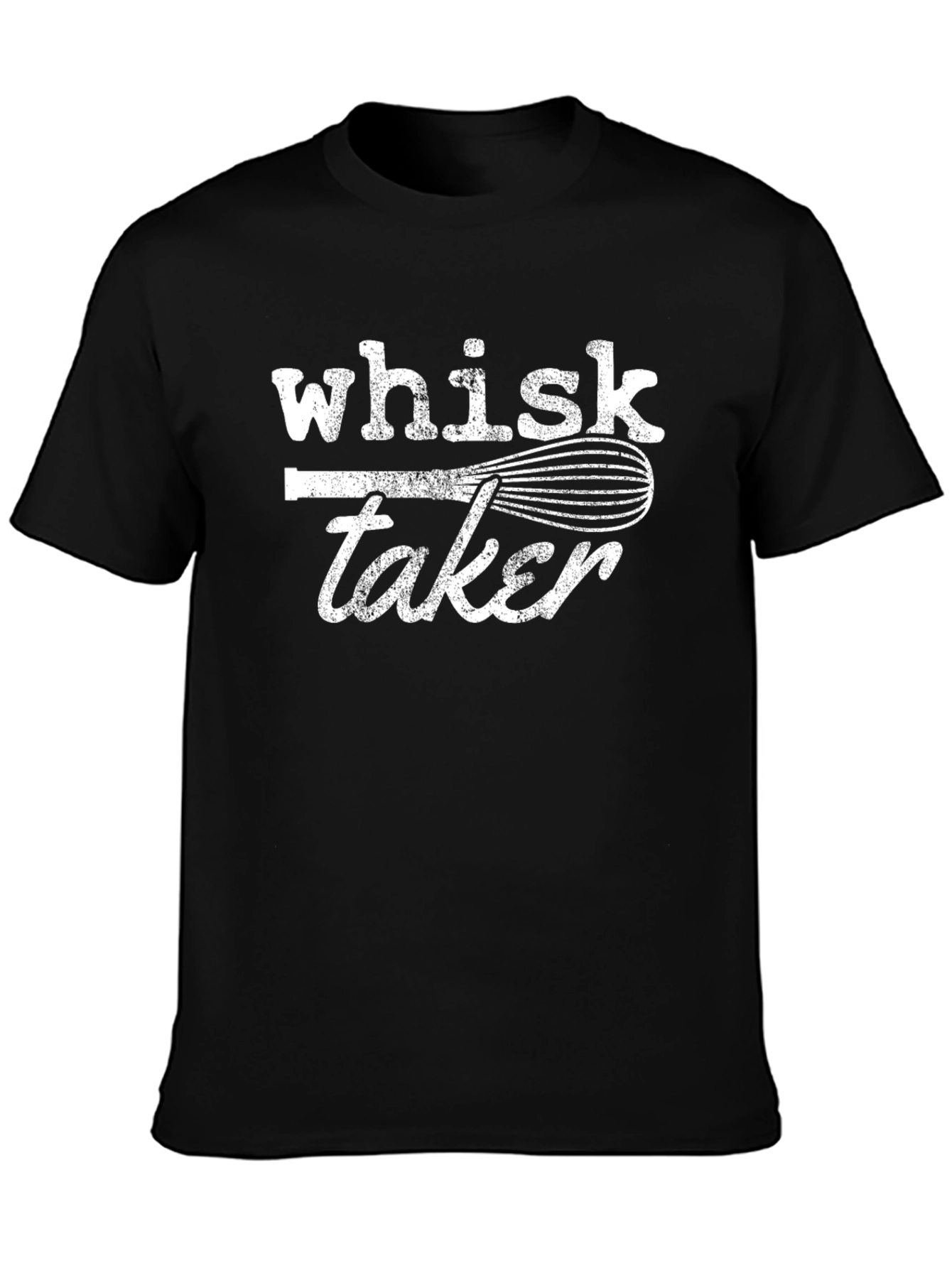 Black Whisk Taker Graphic Tee - Funny Baker Shirt view 3