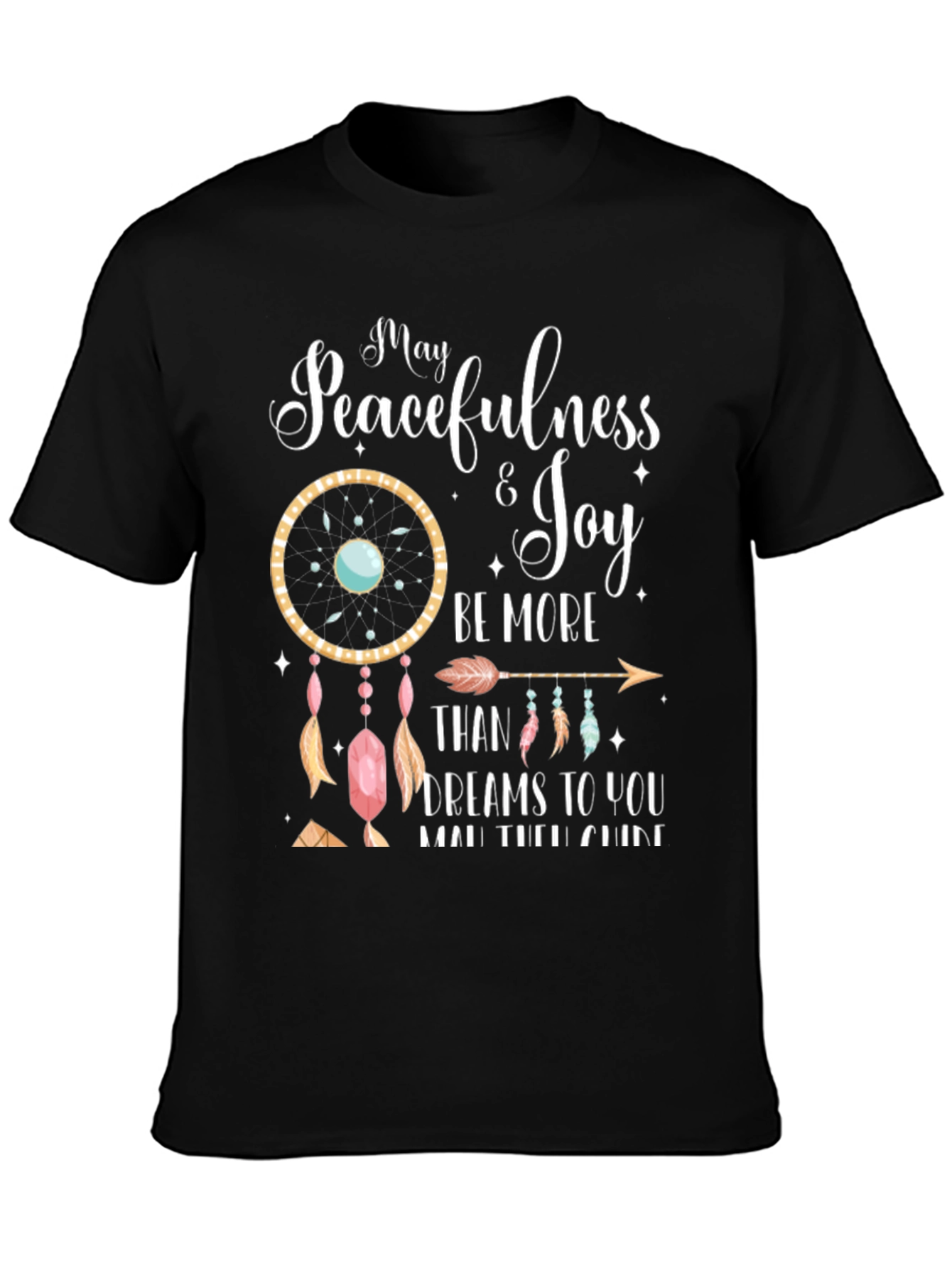 Black Peacefulness & Joy Graphic Tee view 3