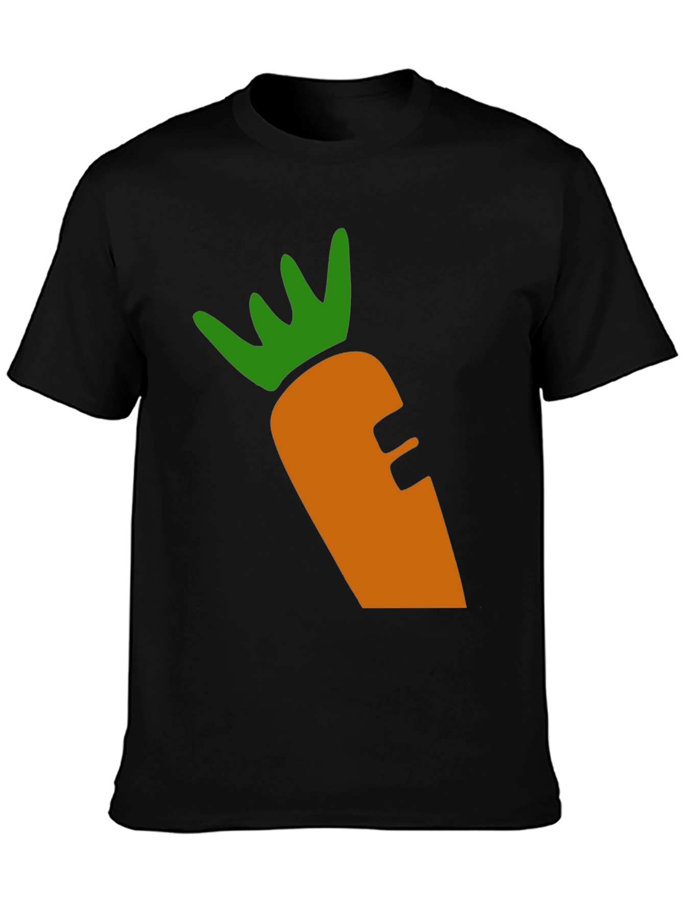 Black Carrot Graphic Tee - Black Cotton Blend view 3