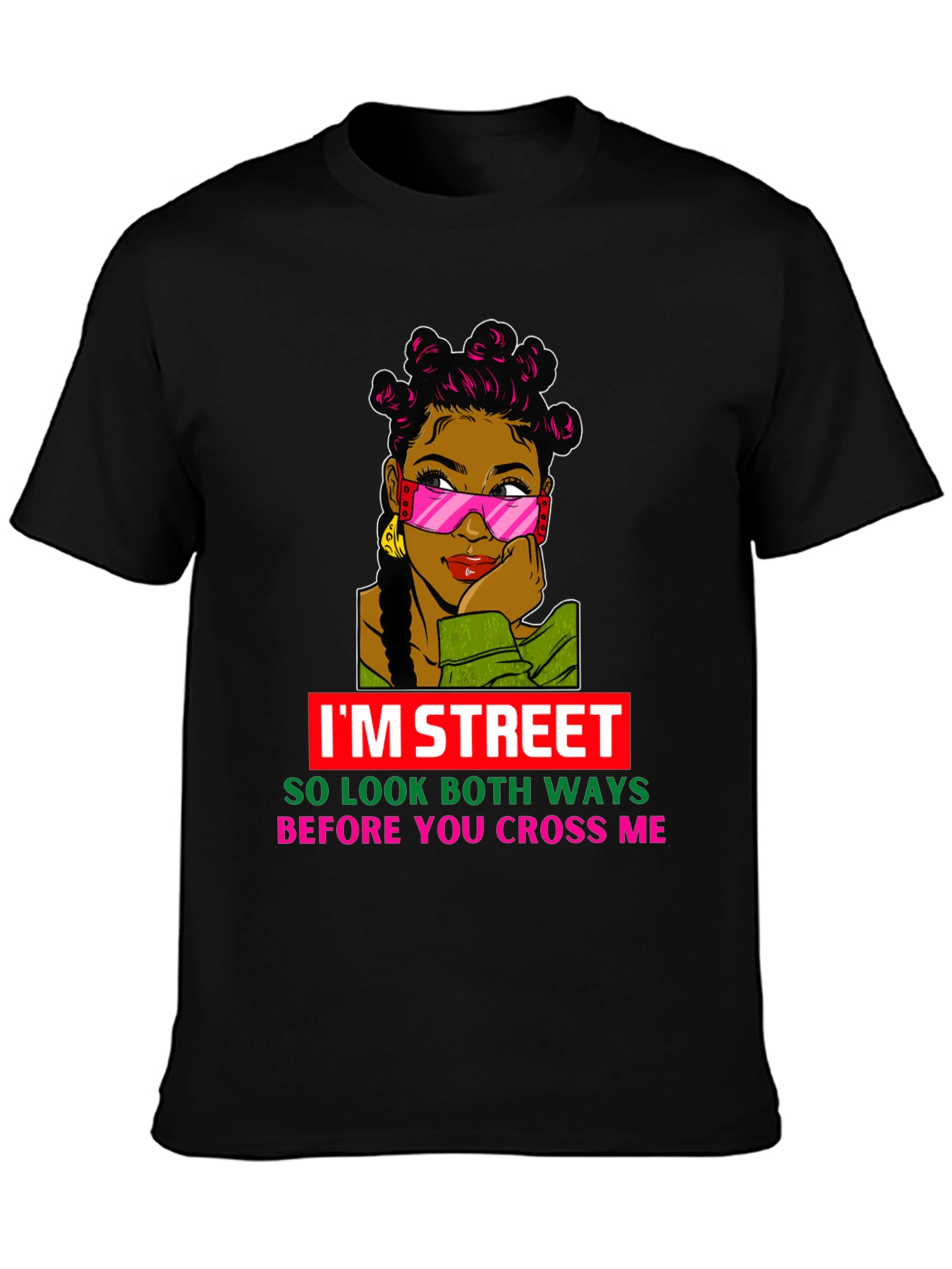 Black I'm Street Graphic Tee view 3